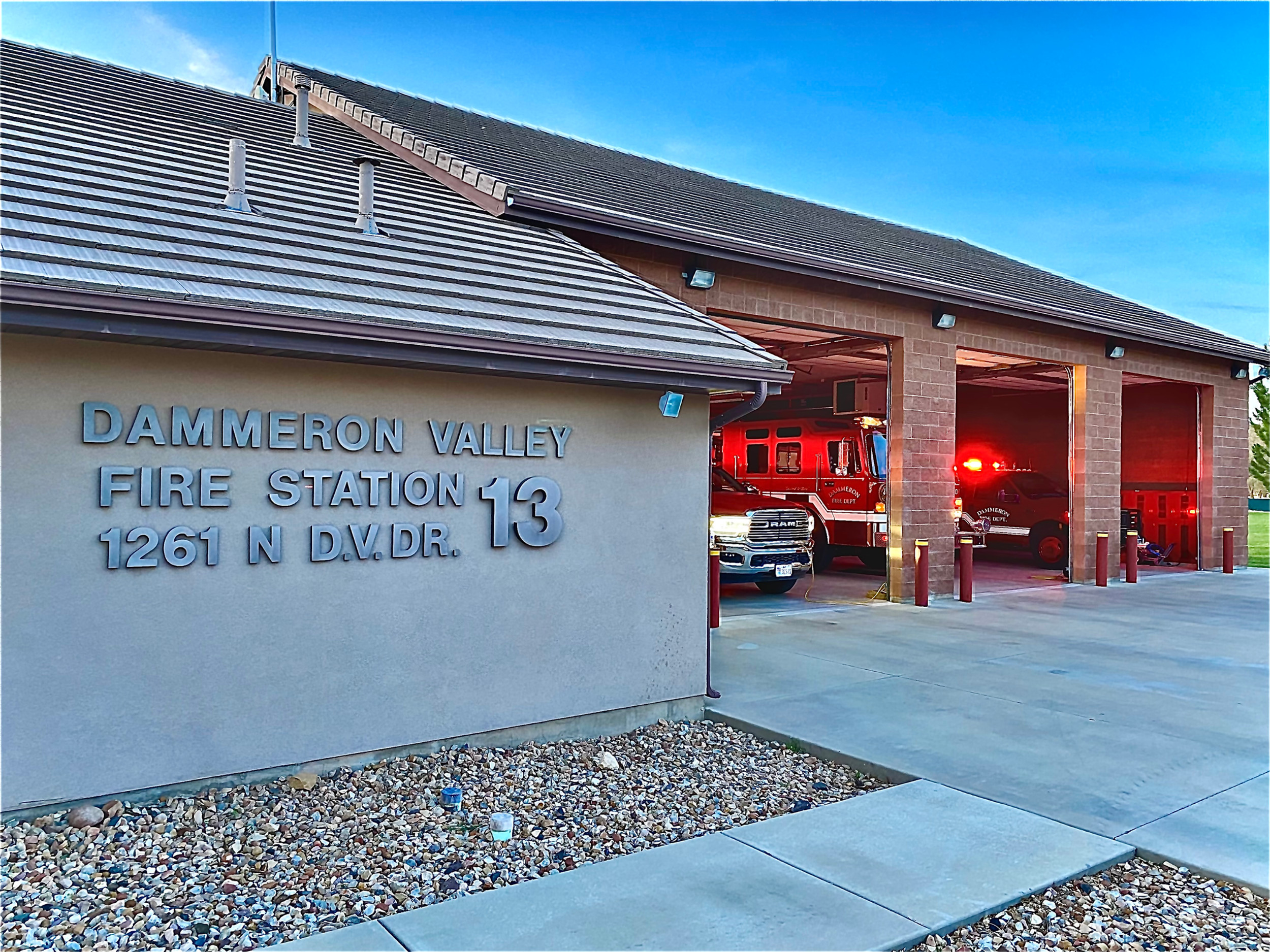 Dammeron Valley Fire Station 13...