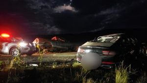 Photo of the crash that happened early Saturday morning in Tooele County (Photo courtesy of Utah De...