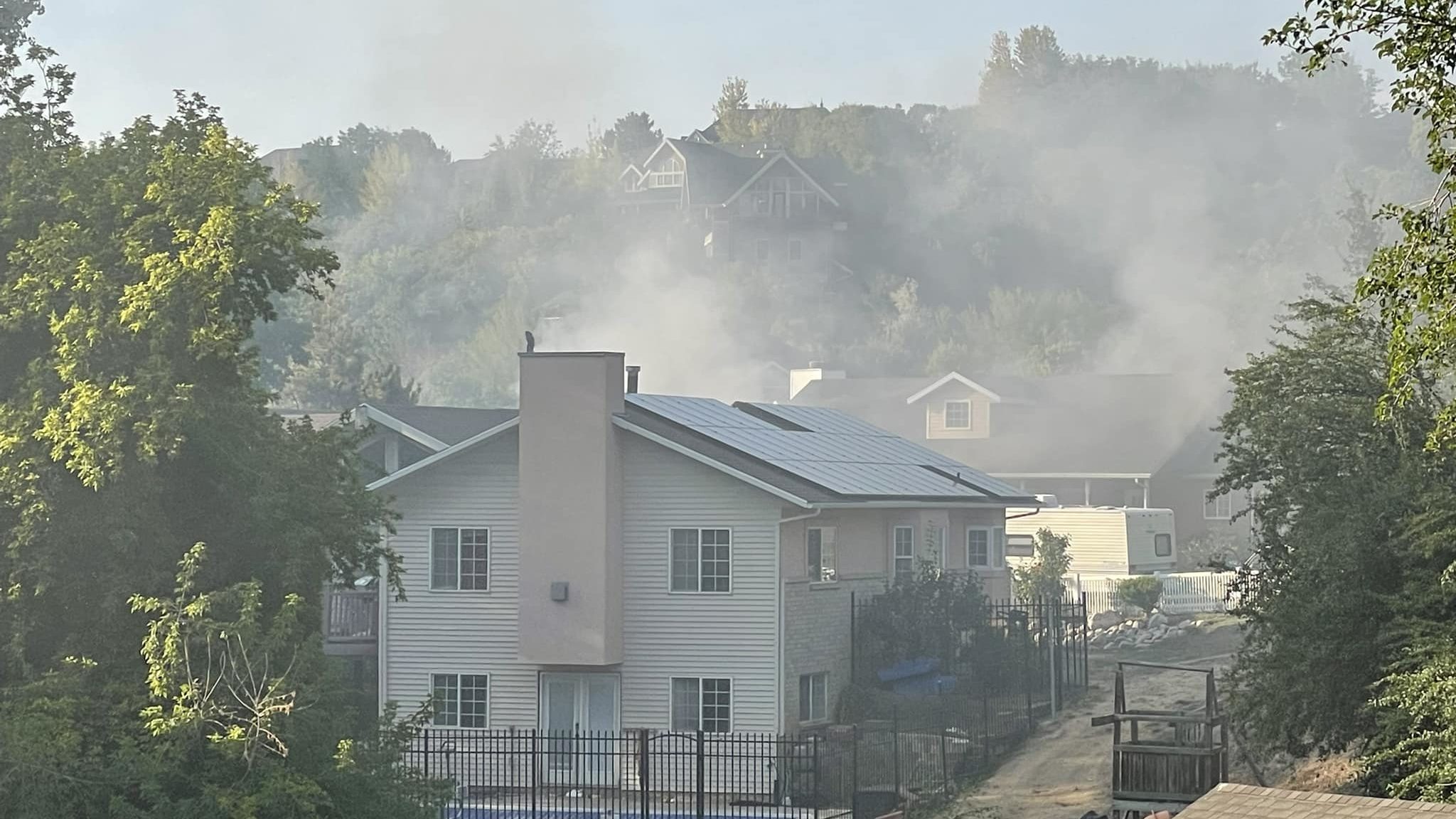 Emergency personnel in Layton responded to a structure fire Monday evening at 2107 Kays Creek Drive...