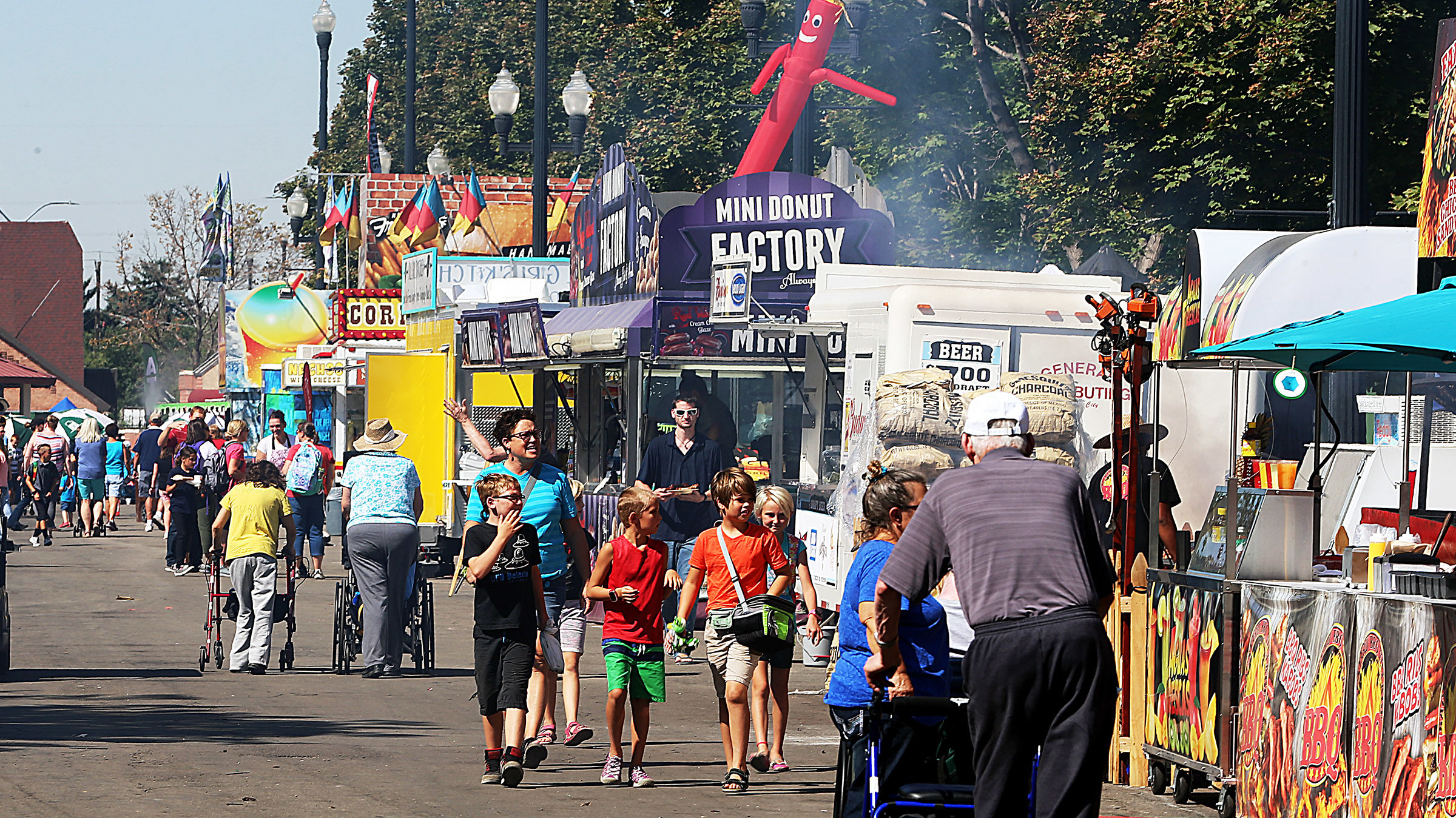 Fairgoers at the Utah State Fair are pictured....