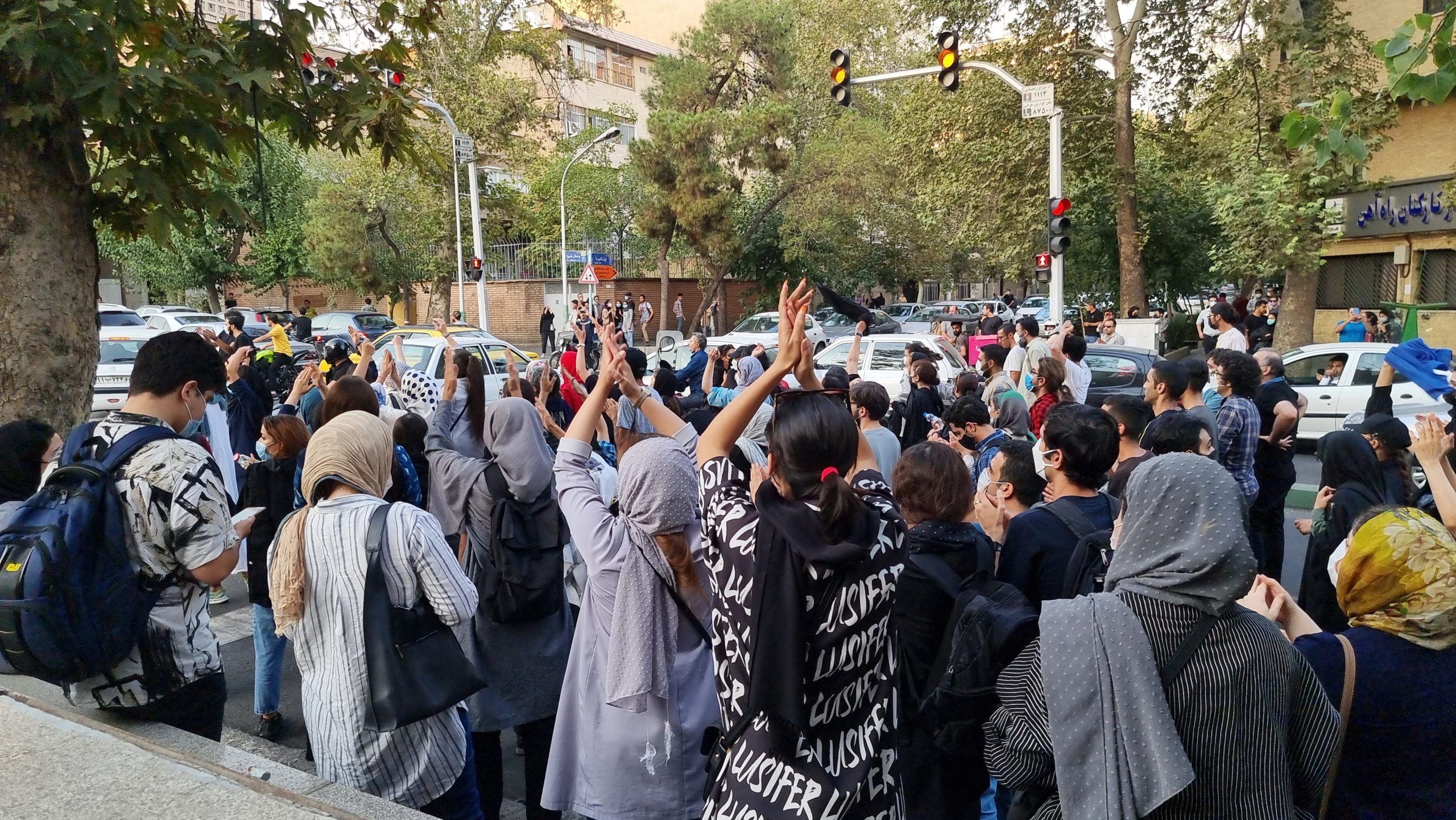 In Iran, protests have led to violent clashes between citizens and security forces. Protesters pict...