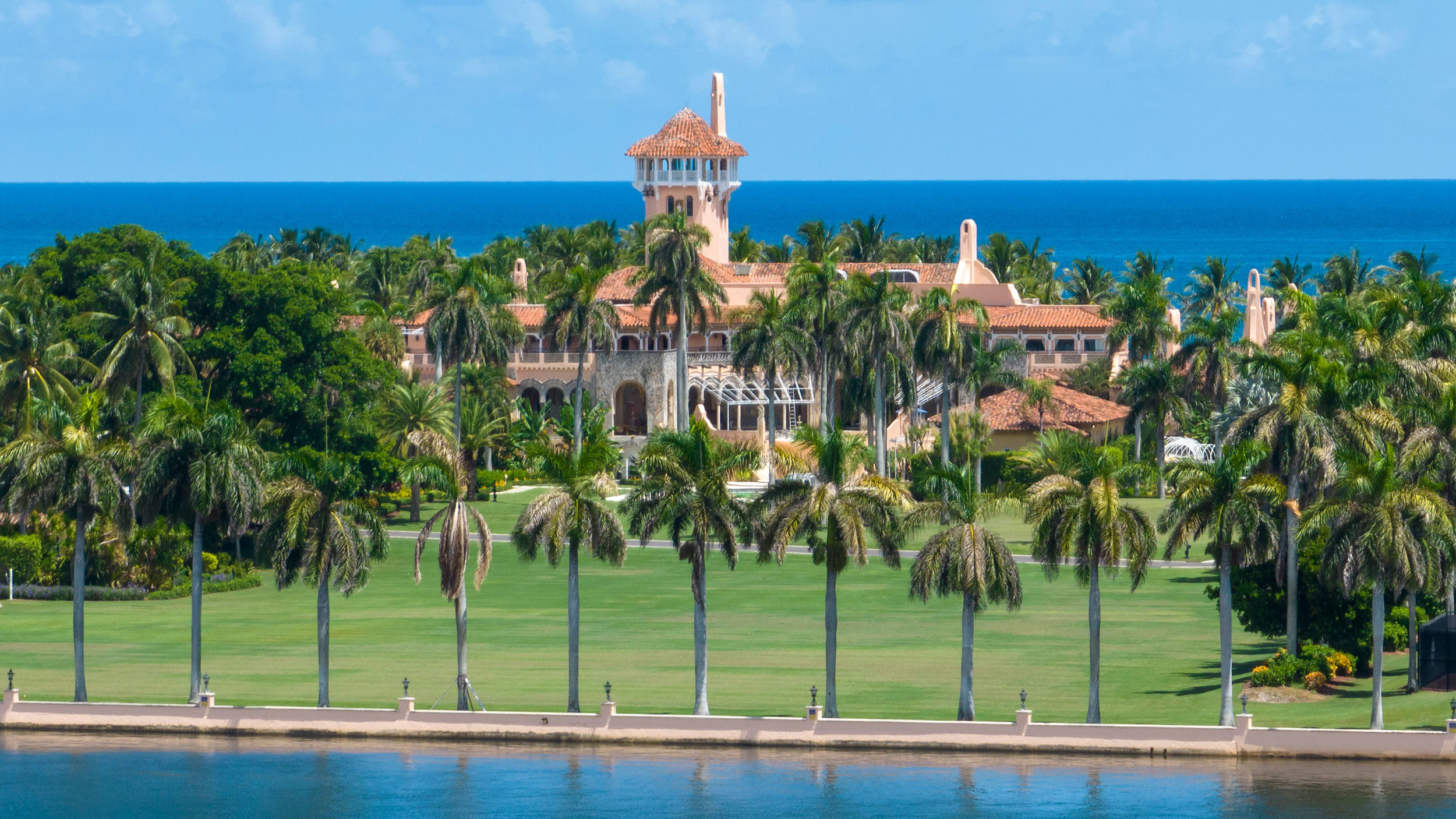 Trump property Mar-a-lago is pictured...