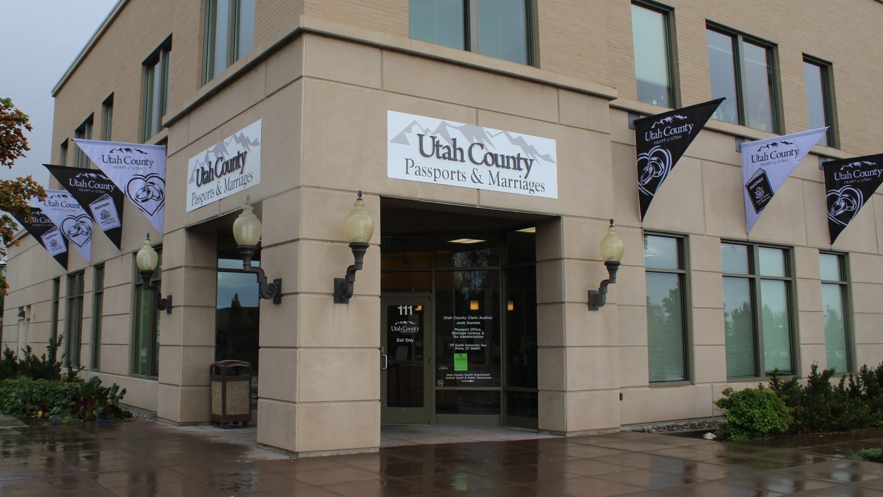 The Utah County Clerk Passports and Marriage office is pictured...