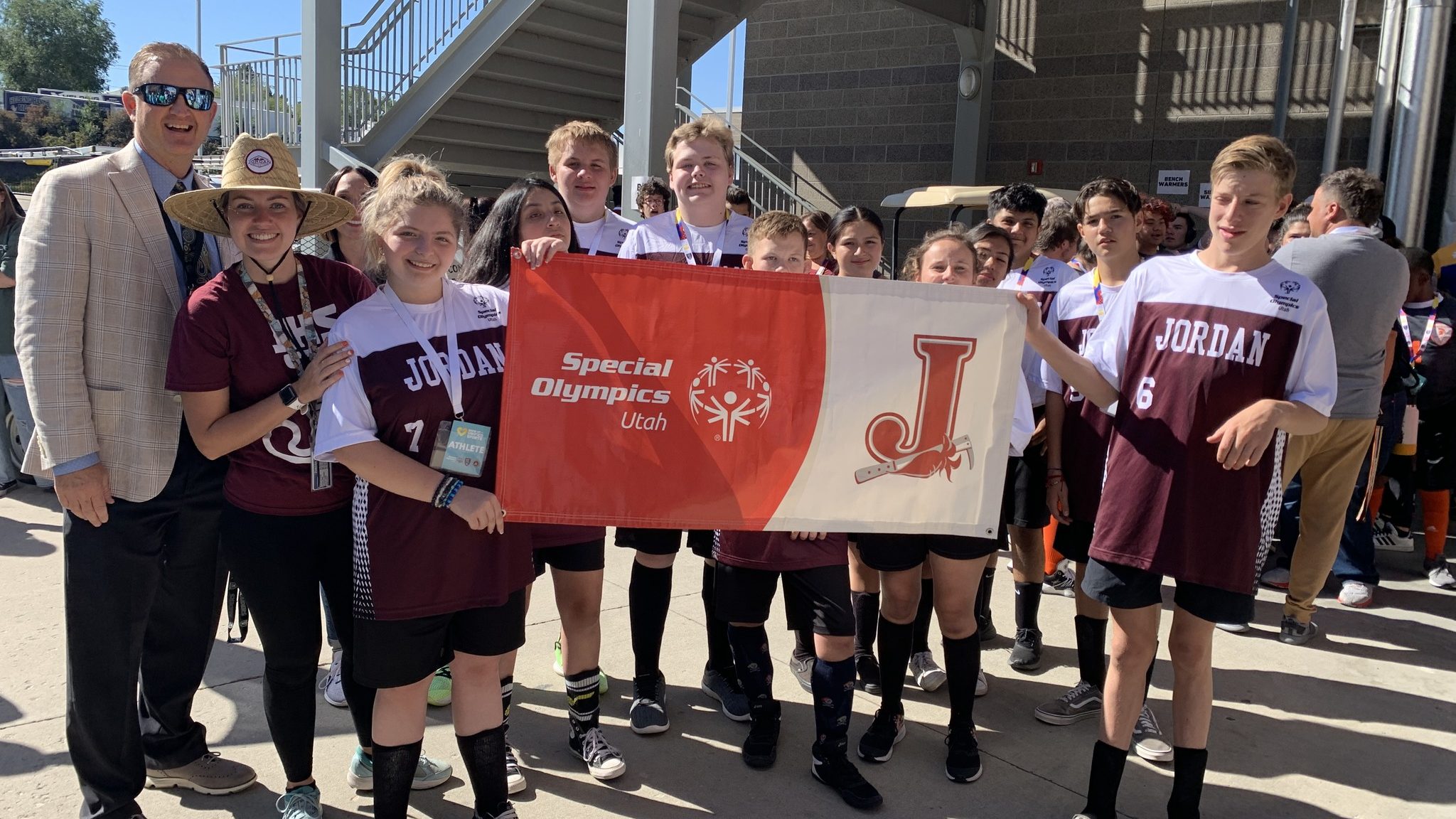 Special Olympics Unified soccer teams compete for championship....