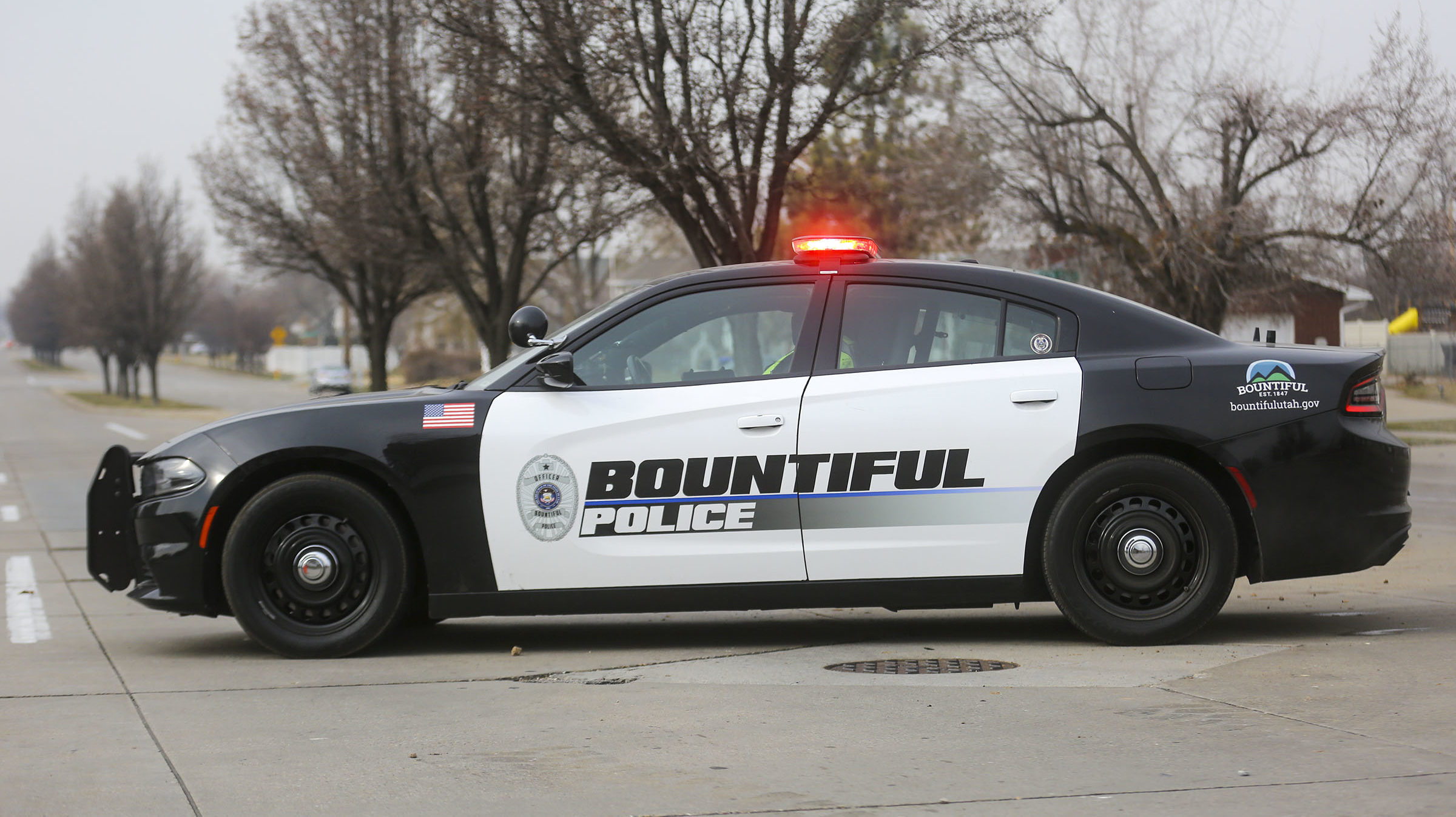 A Bountiful police vehicle is pictured in Bountiful on Thursday, Dec. 10, 2020. (Kristin Murphy/Des...