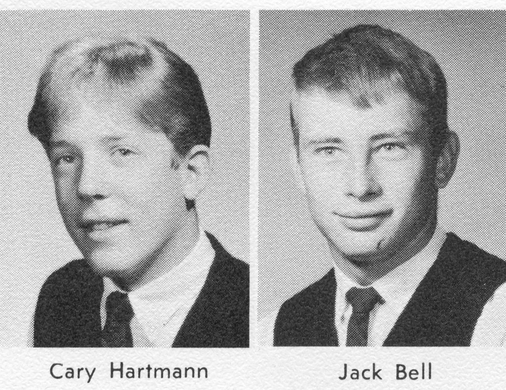 Cary Hartmann Jack Bell 1965 yearbook photos