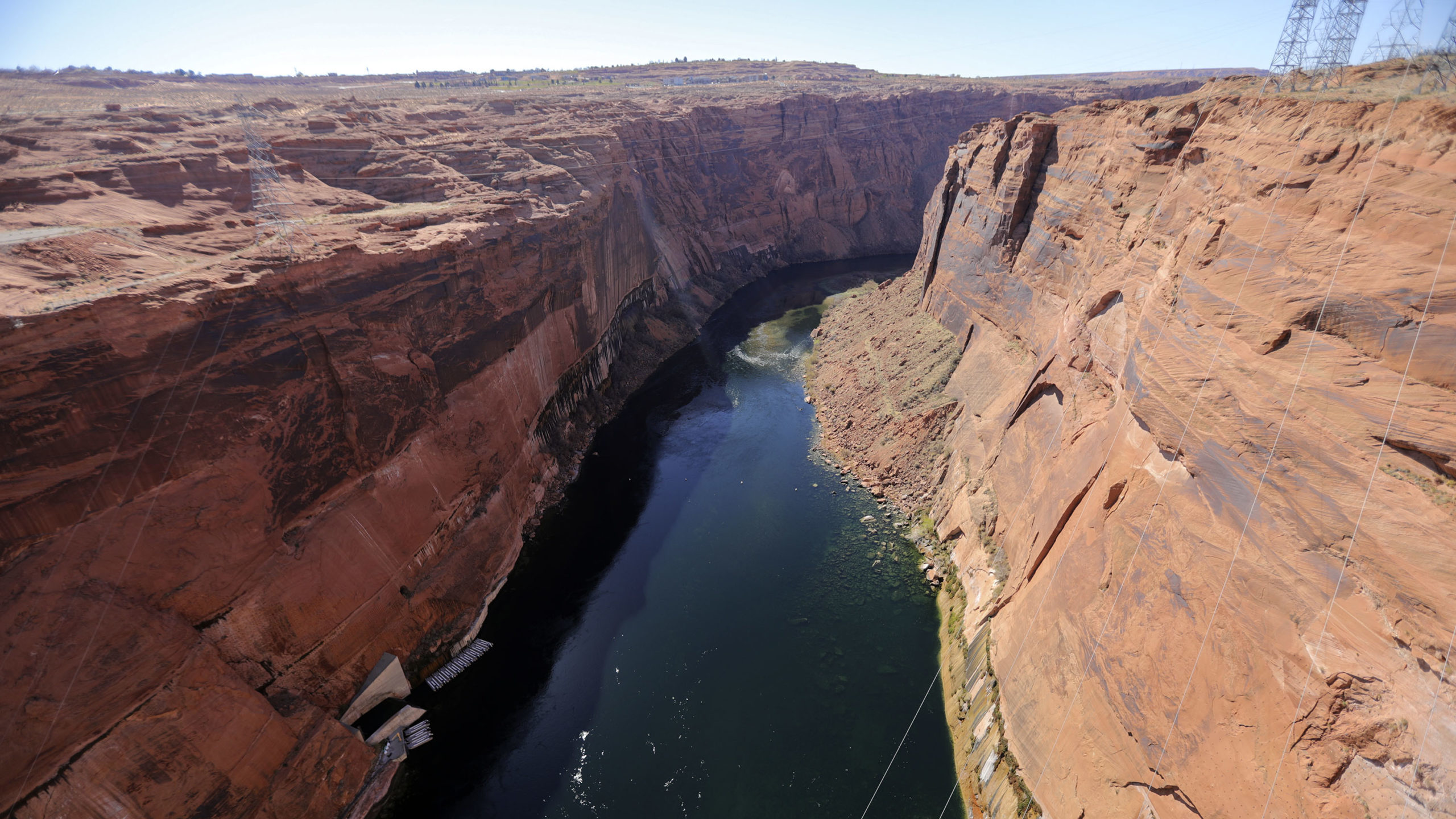 Colorado river is pictured, its water supplies Utah but it is running out...