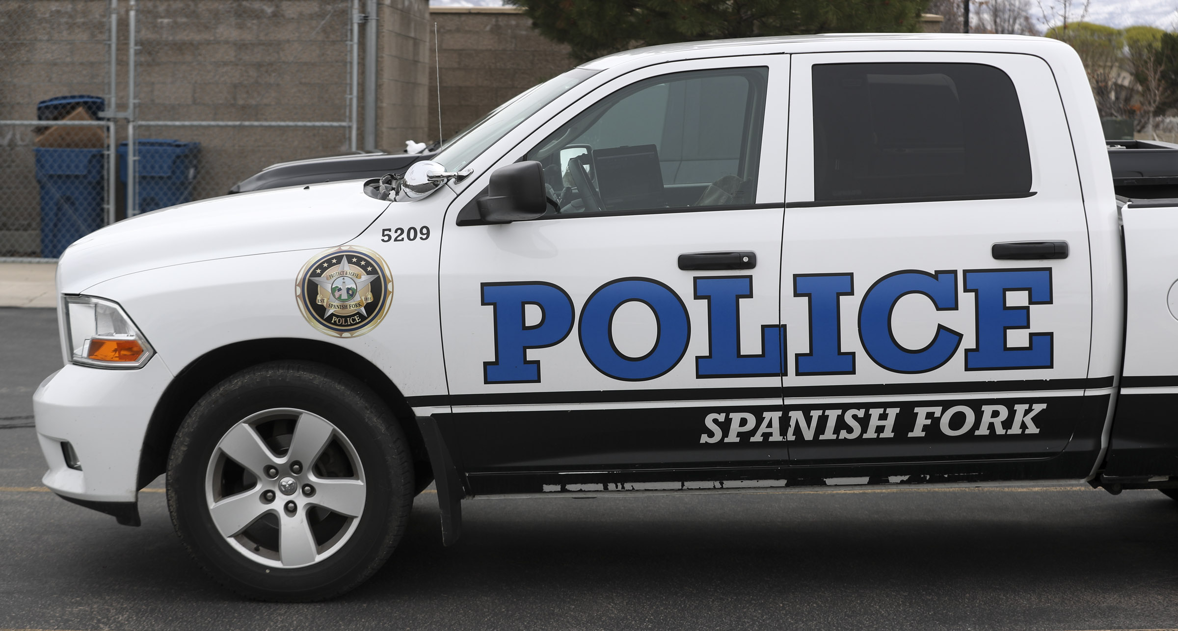 A Spanish Fork police vehicle is pictured on Monday, March 22, 2021. (Steve Griffin, Deseret News)...