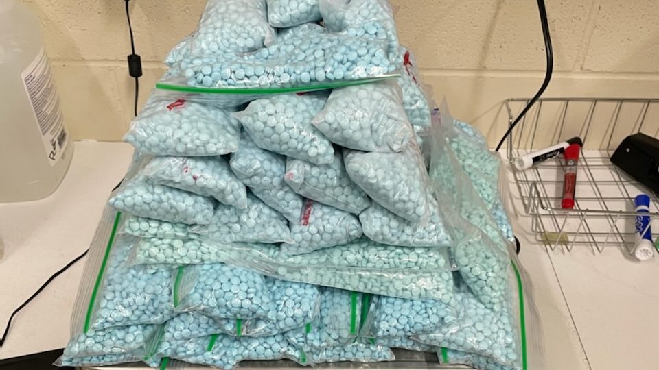 More than 60,000 fentanyl pills were seized this week in a traffic stop in St. George. The pills ha...