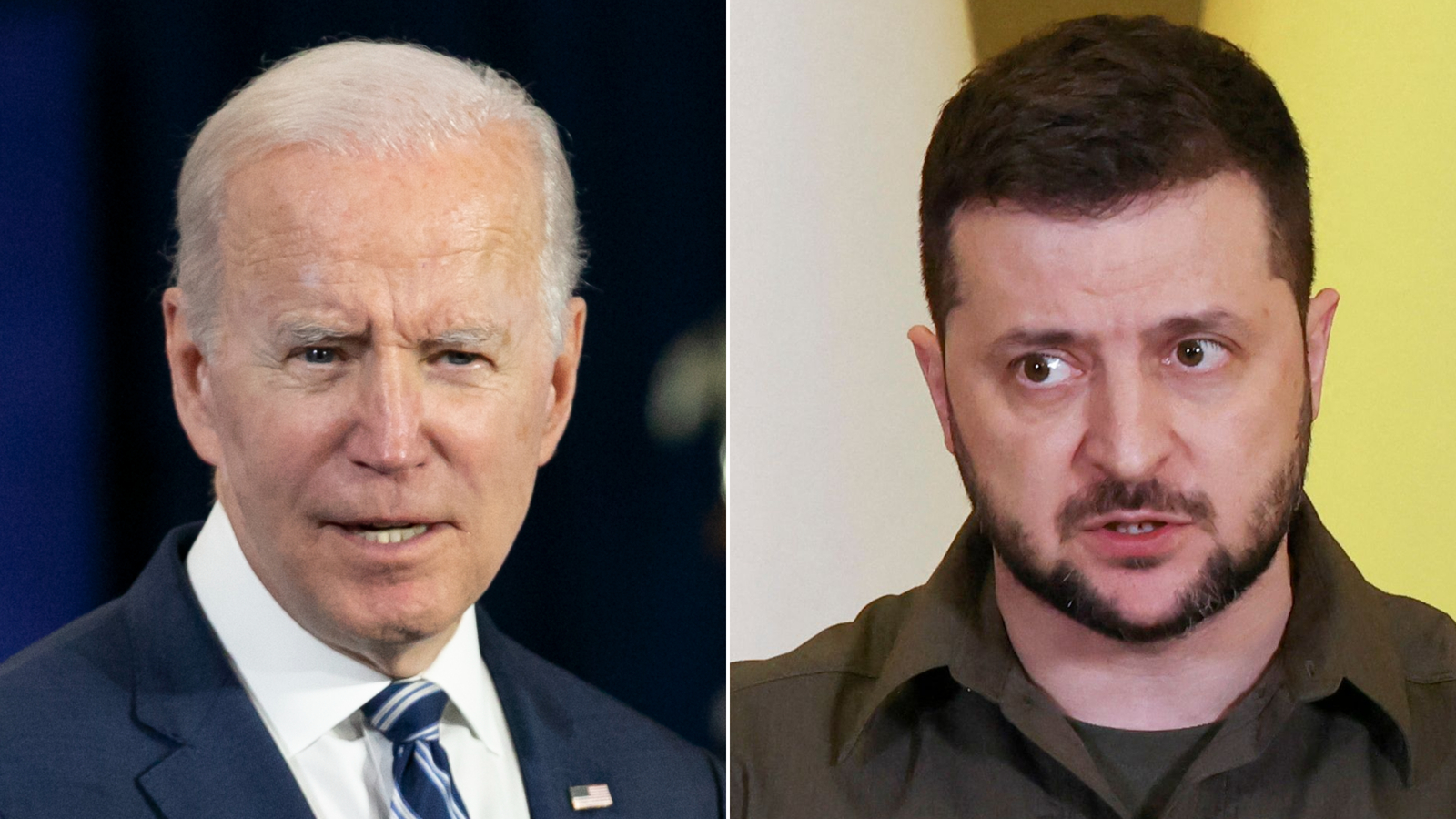 President Joe Biden spoke with Ukrainian President Volodymyr Zelensky on Monday after a deluge of R...