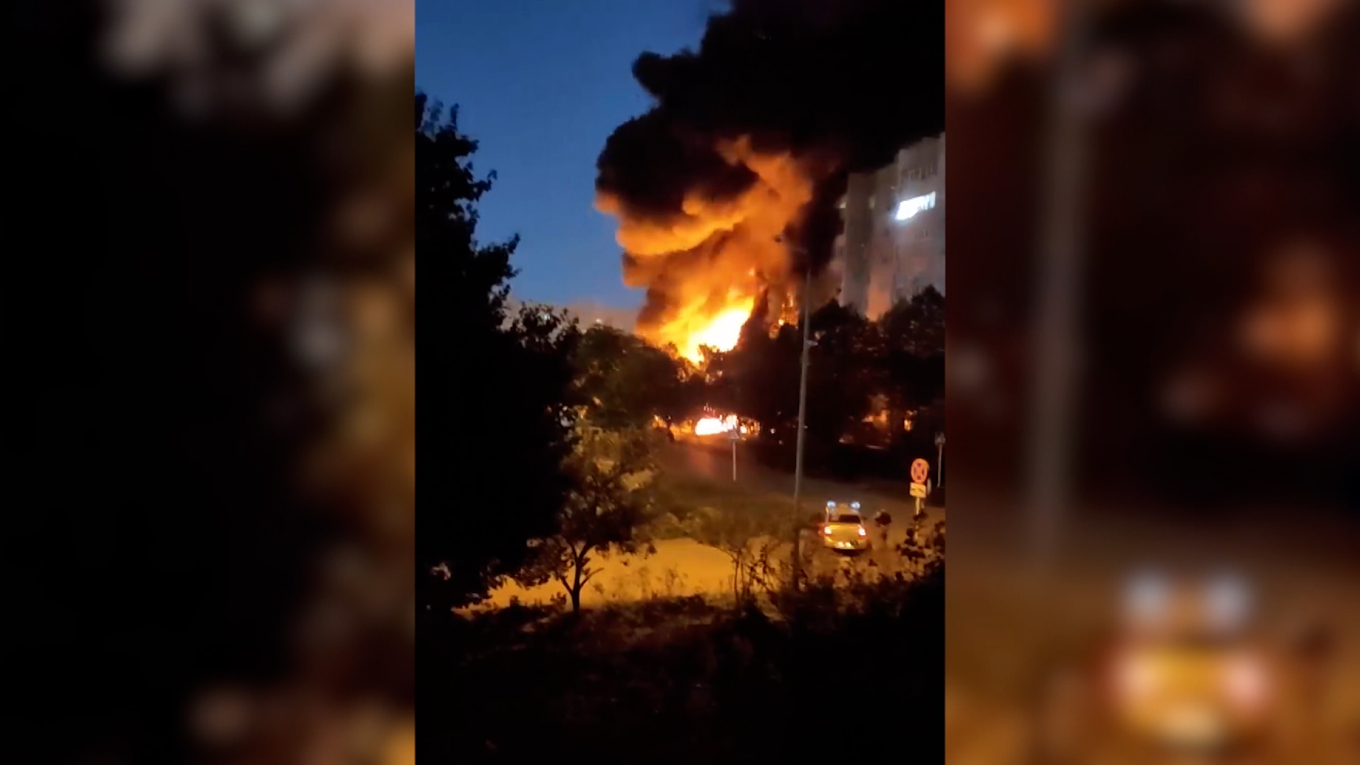 The Russian SU-34 fighter jet crashed into a residential building due to the ignition of one of its...