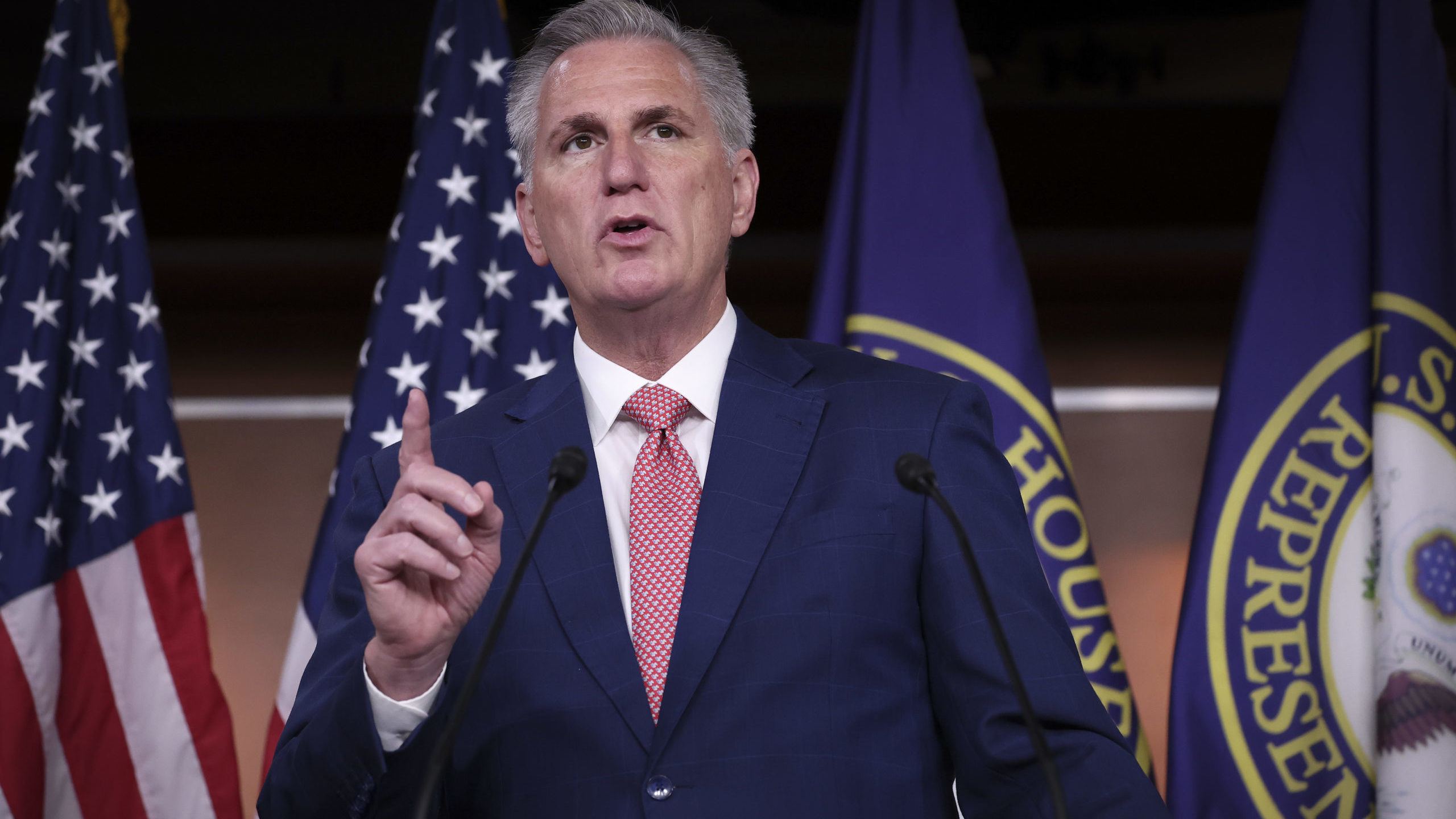 Rep. Kevin McCarthy was nominated by a secret ballot of his peers to replace Rep. Nancy Pelosi if R...