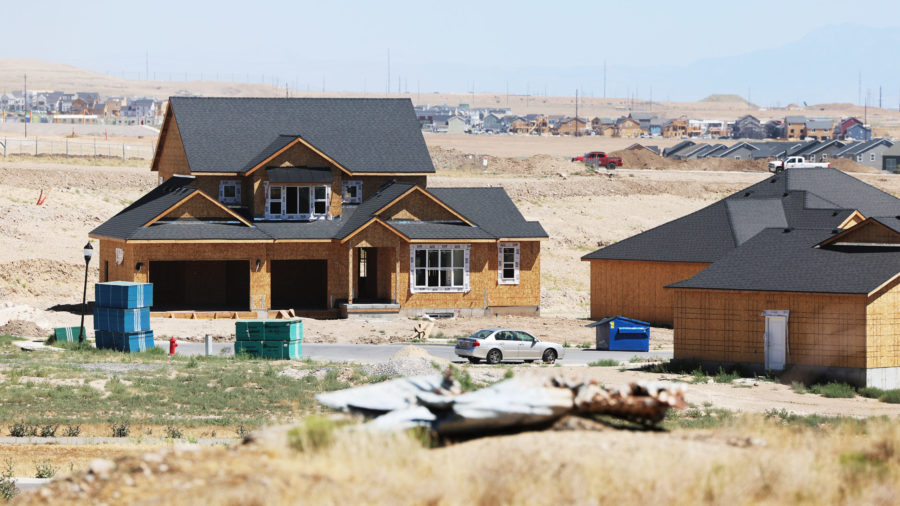Homes under construction in Herriman are pictured on Tuesday, July 5, 2022....