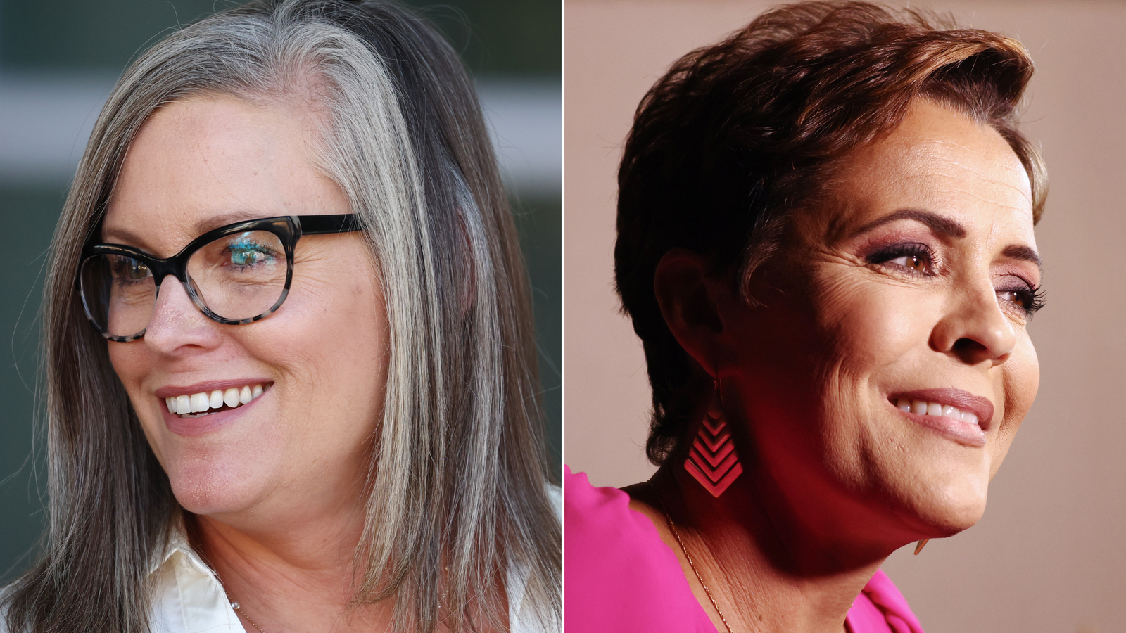 Democrat Katie Hobbs (left) will win Arizona's governor's race, CNN projects, defeating Republican ...