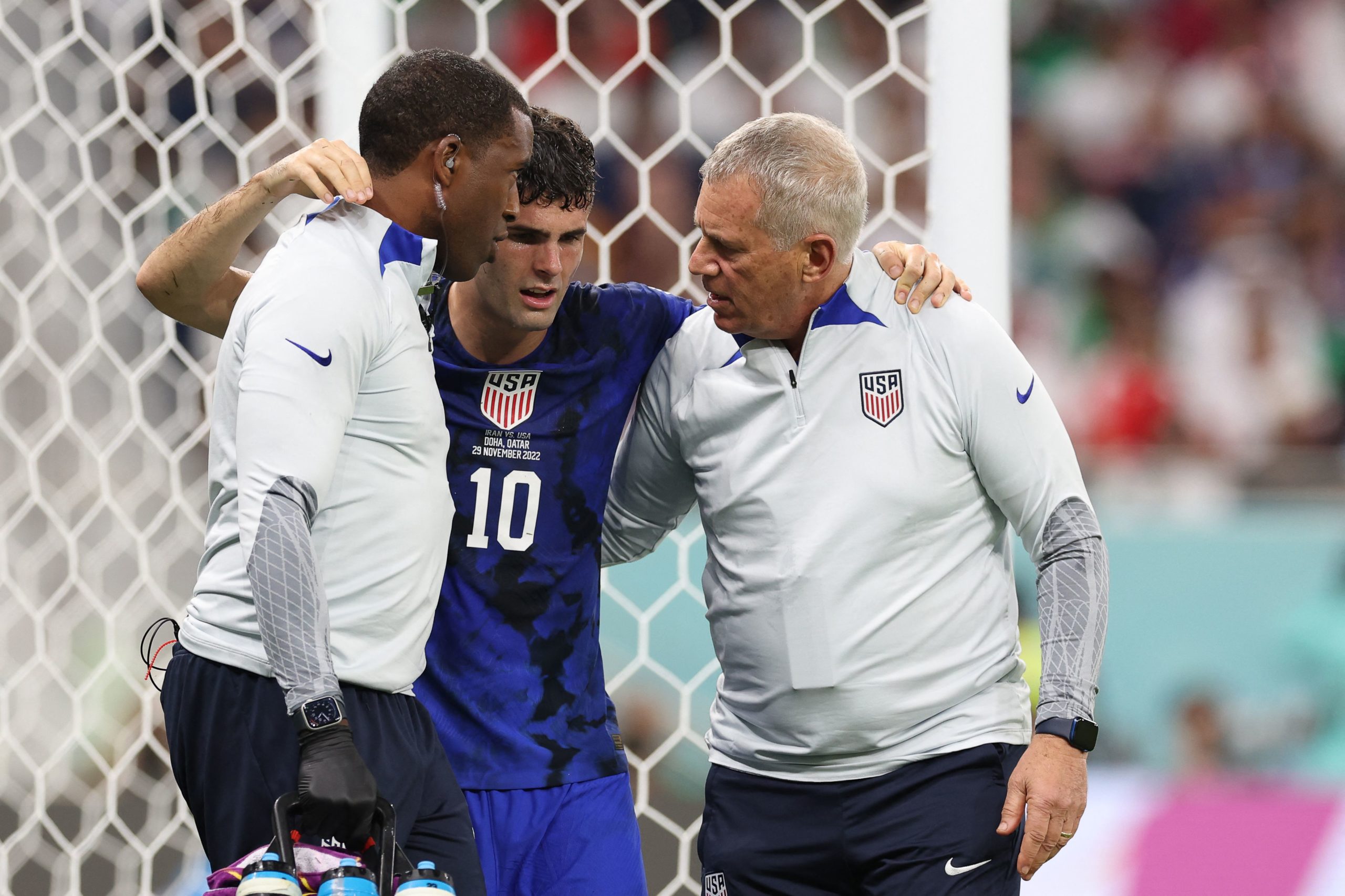 A US Soccer spokesperson told CNN in an email that Pulisic, who collided with the Iranian goalkeepe...