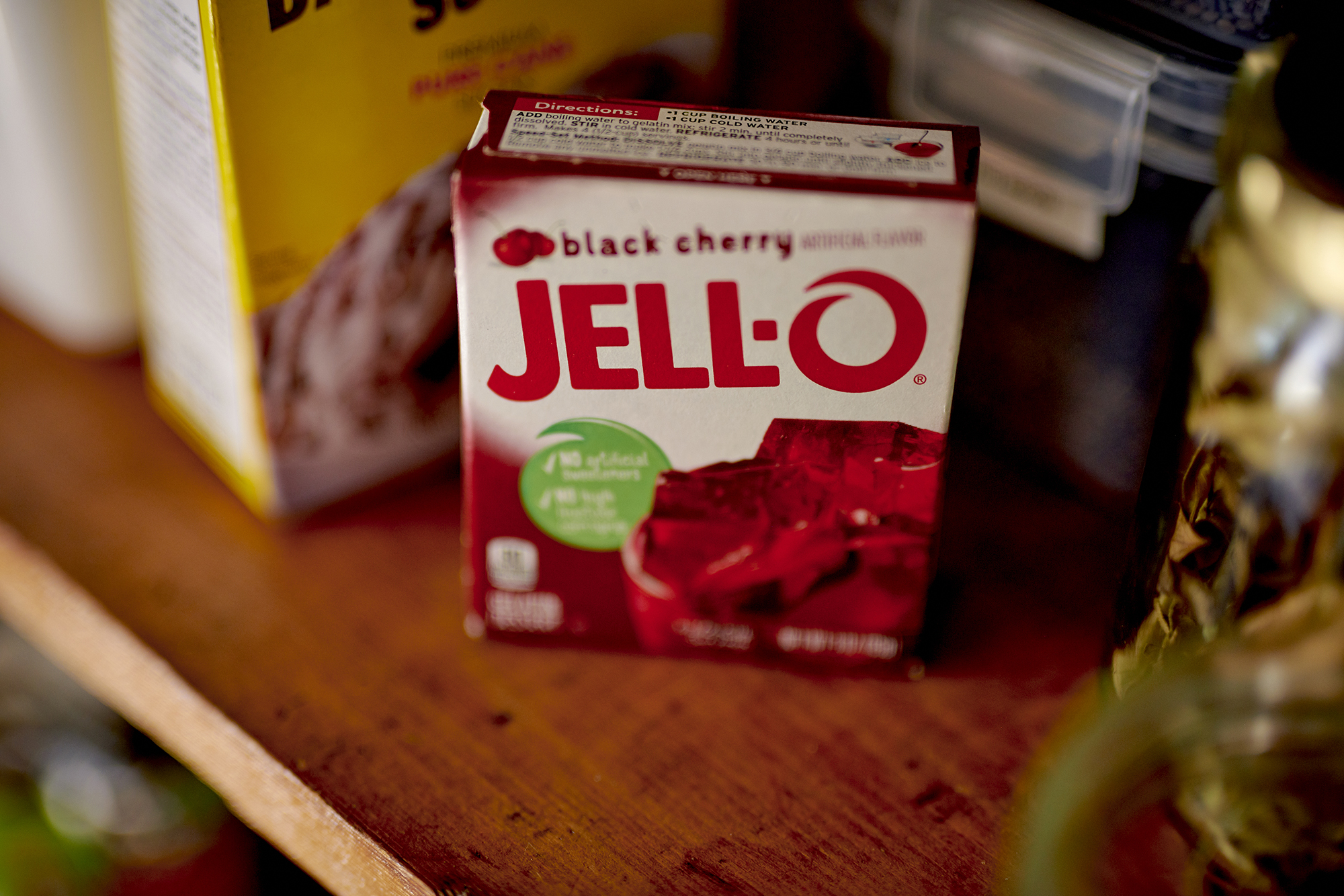 Kraft Heinz brand Jell-O gelatin dessert arranged in the Brooklyn borough of New York, US, on Satur...