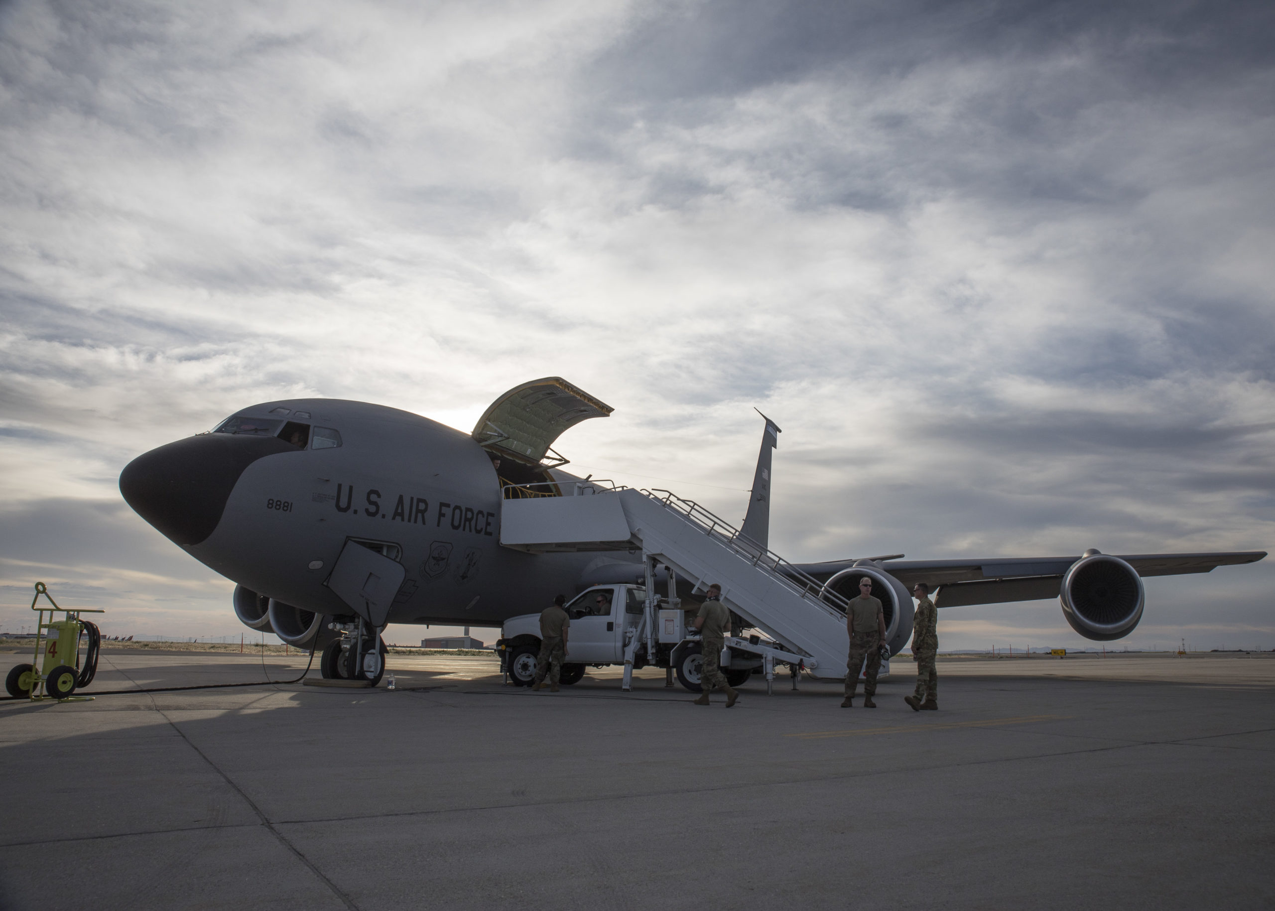 File photo: Soldiers from the Utah National Guard prepare to depart Roland R. Wright Air National G...
