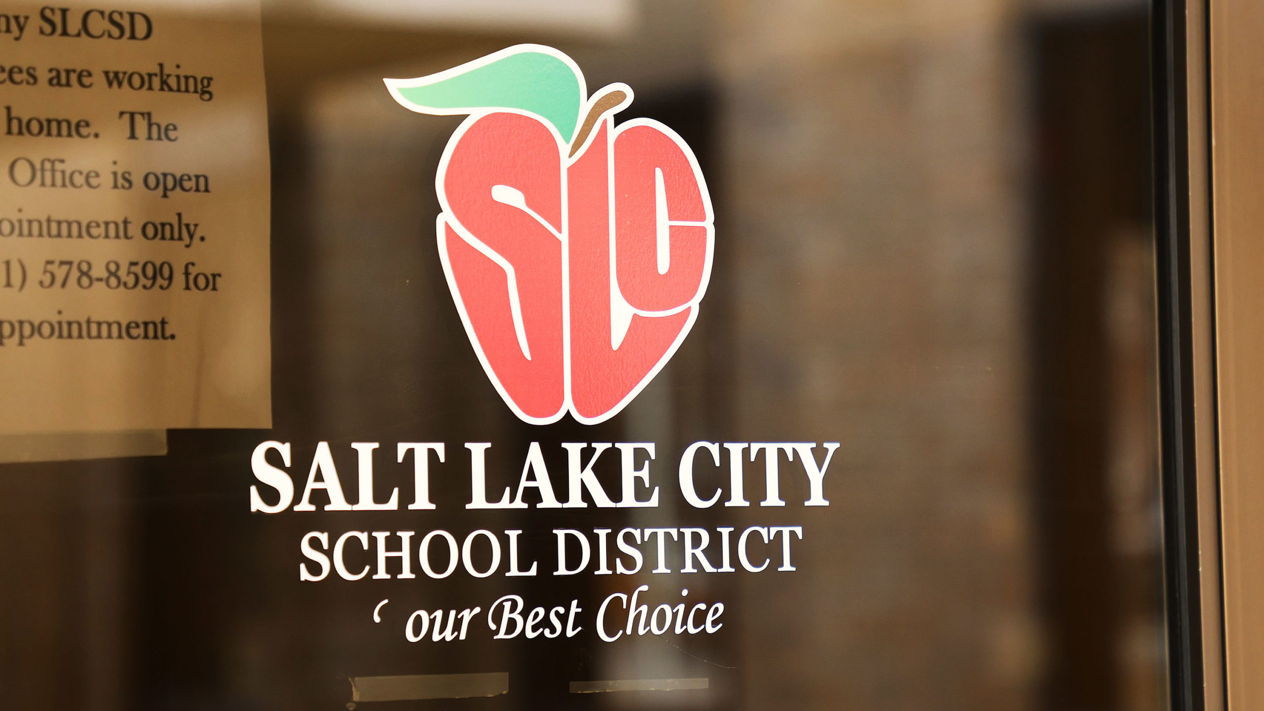 salt lake city school district offices are shown, they were just given an audit...