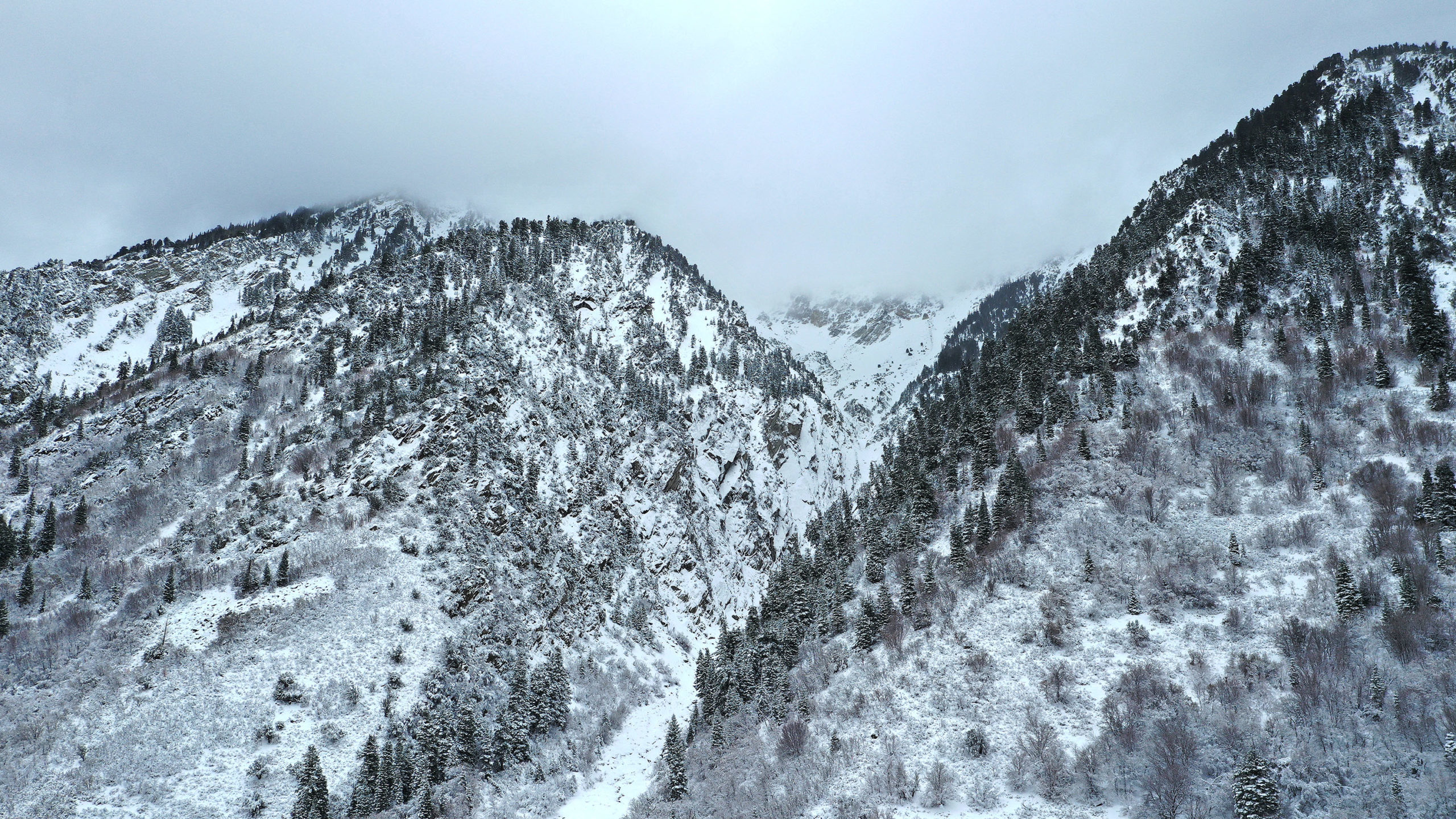 little cottonwood canyon pictured, avalanche risk there is high...