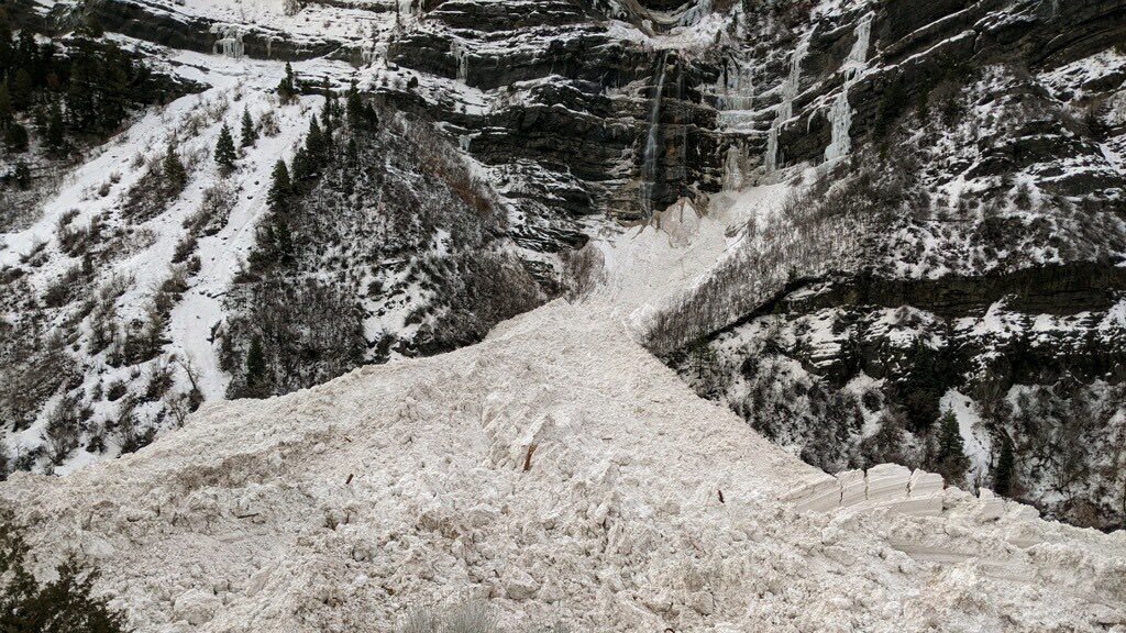 It was one of the largest avalanches in memory at Bridal Veil Falls, and a little over a week later...