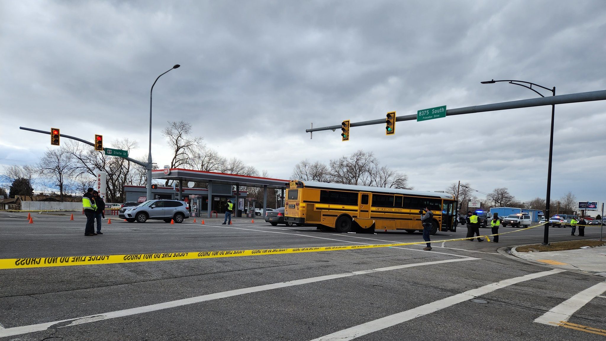 A 15-year-old girl was killed in a crosswalk on Friday when she was hit by a school bus in Sandy. T...