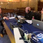 Utah's Morning News hosts Tim Hughes and Amanda Dickson speaking with Senate President Stuart Adams (Stone Johnson/KSL NewsRadio)