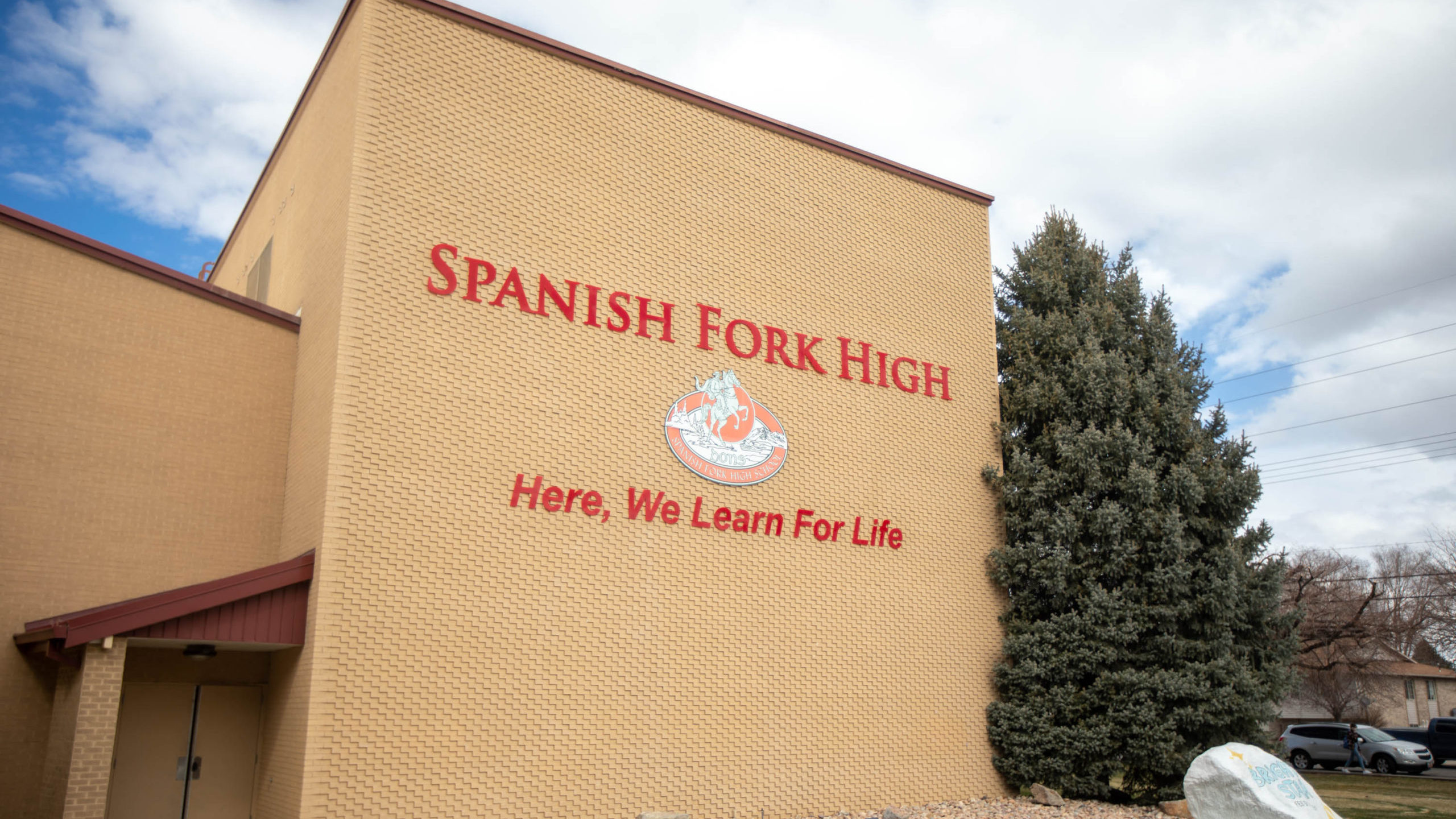 Spanish Fork High School in Spanish Fork is pictured on Friday March 12, 2021. Students at Spanish ...
