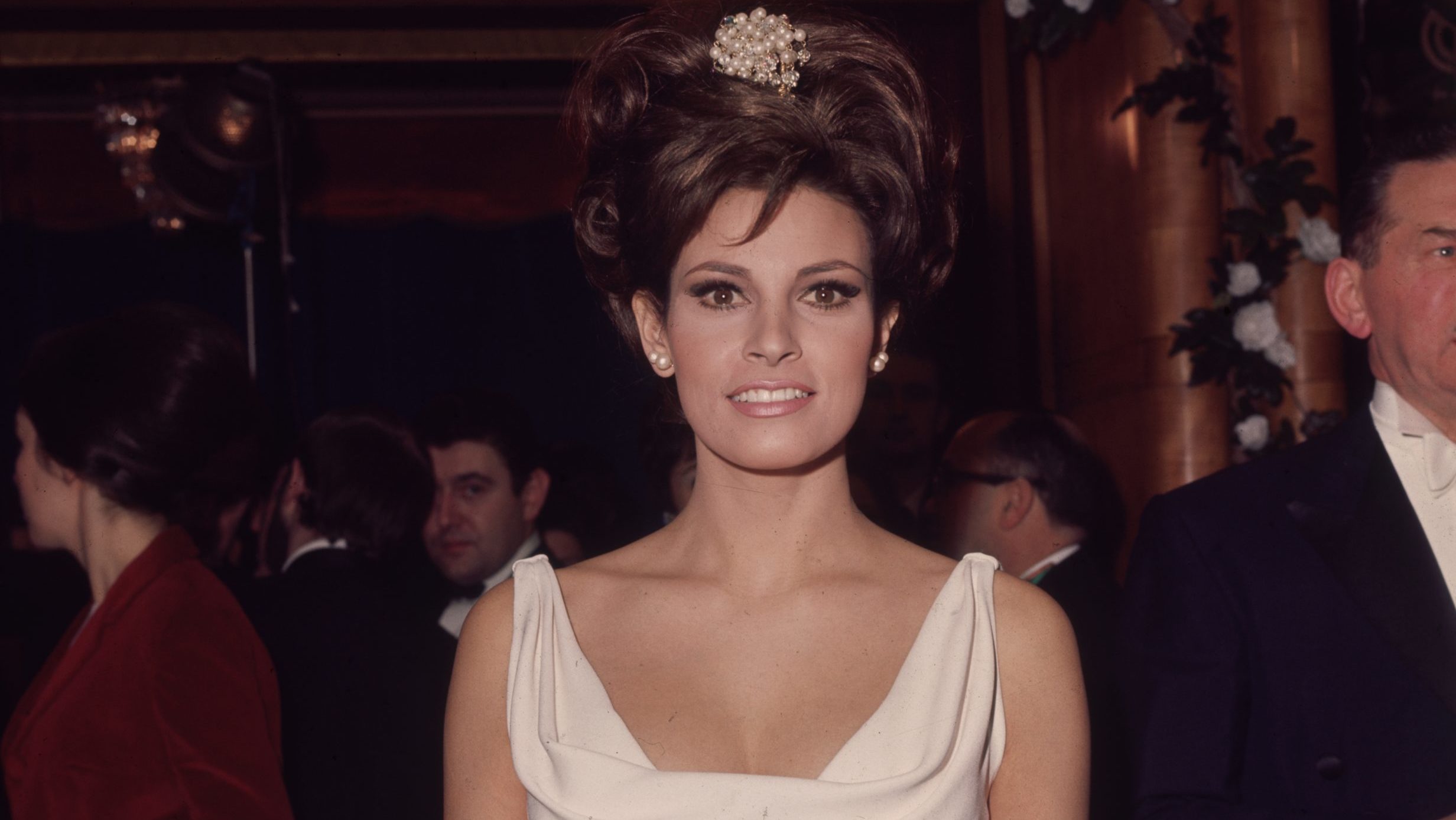 FILE: American actress Raquel Welch at a Royal Film performance in 1966.  (Photo by George Freston/...