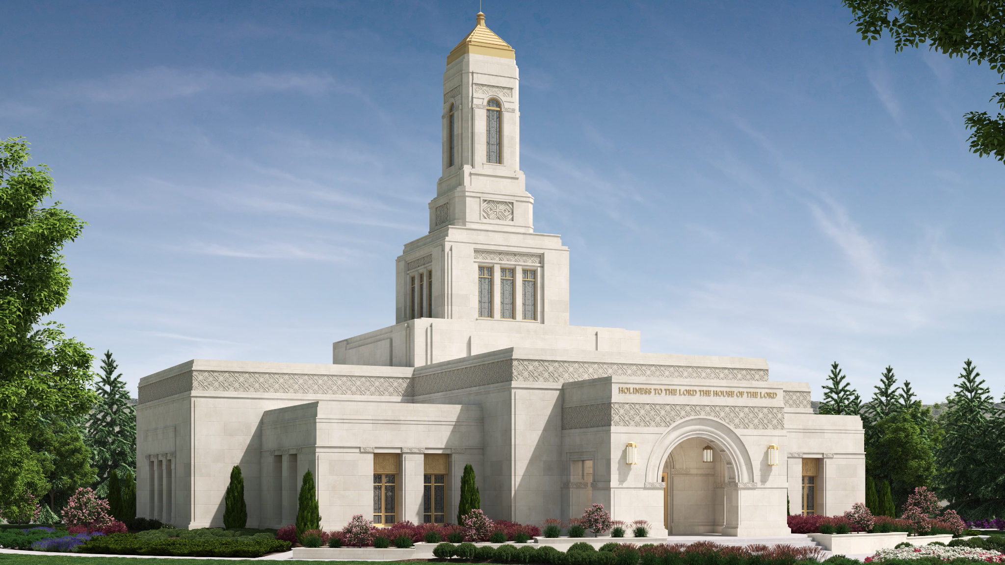 Exterior rendering of the Helena Montana Temple. Photo credit: The Church of Jesus Christ of Latter...