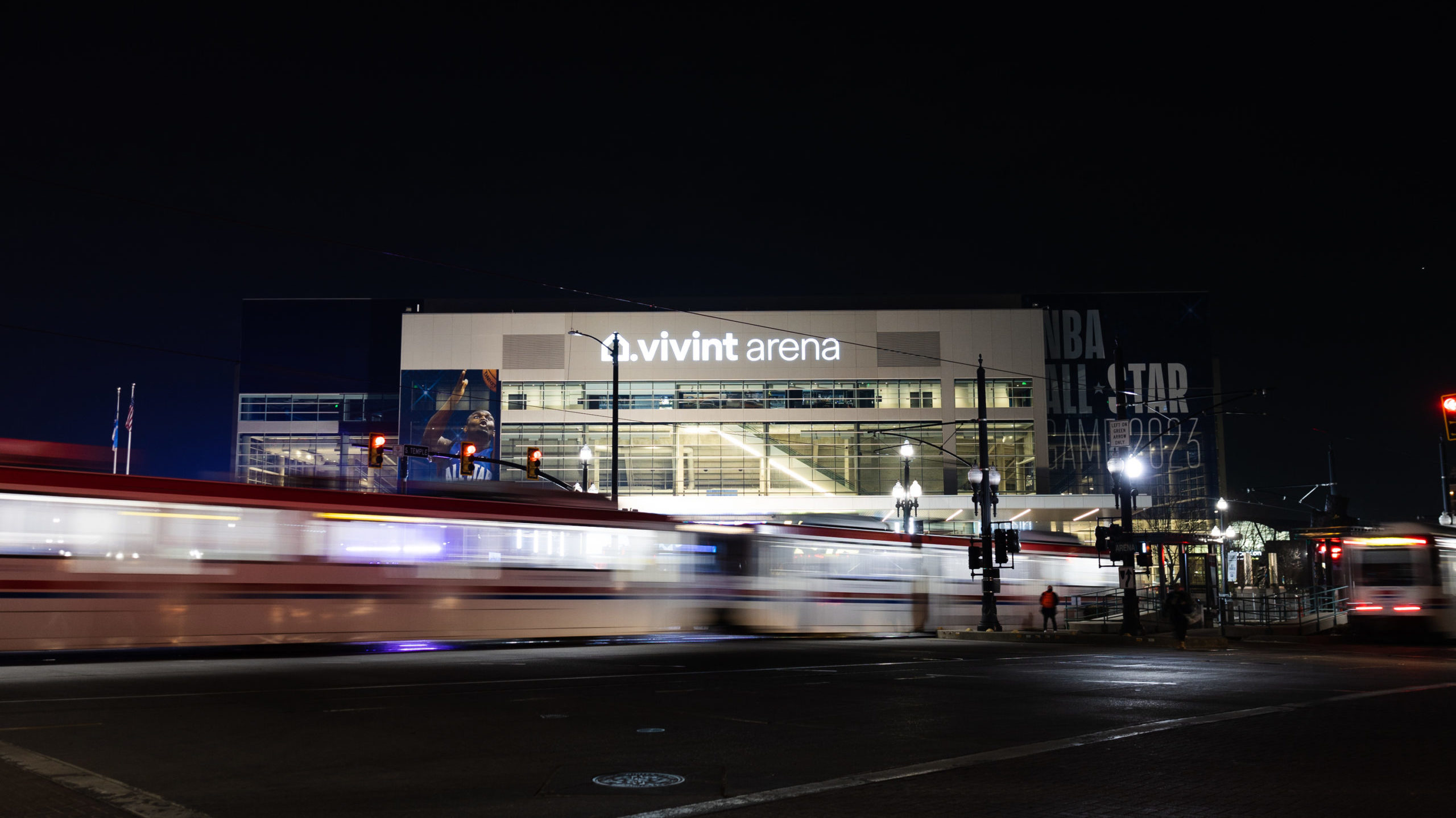 vivint is shown, all-star weekend will create a lot of traffic in salt lake...