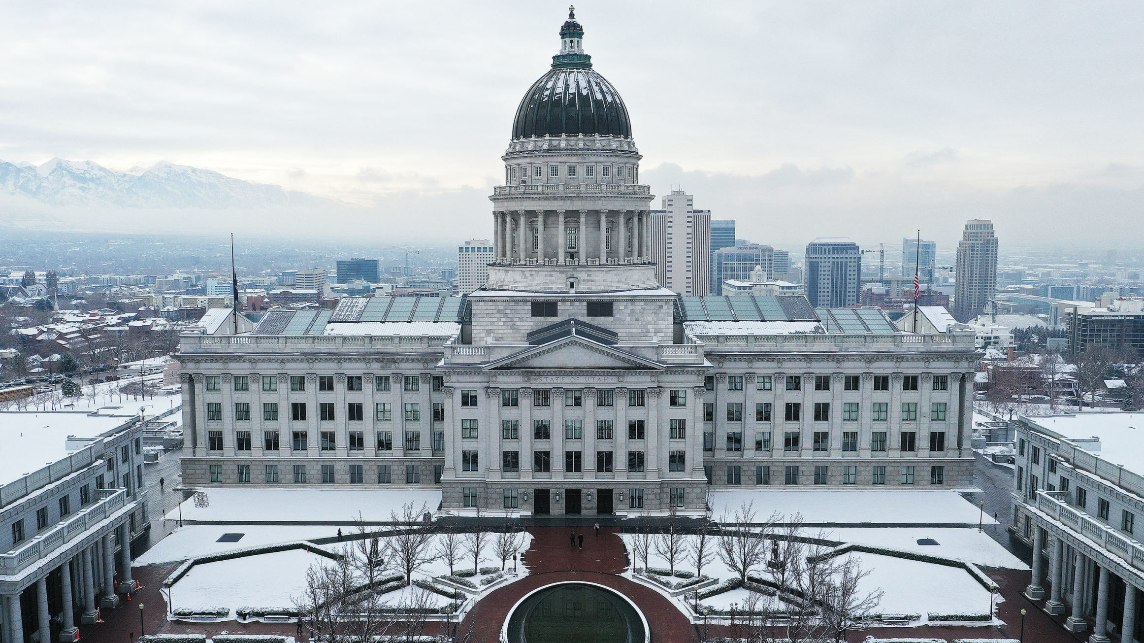 utah capitol pictured, the legislature is looking at an income tax education bill...