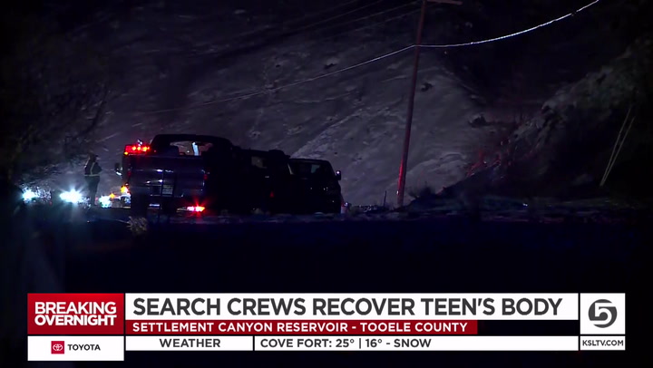 The body of a 14-year-old boy was recovered from the Tooele Reservoir in Utah just after midnight. ...