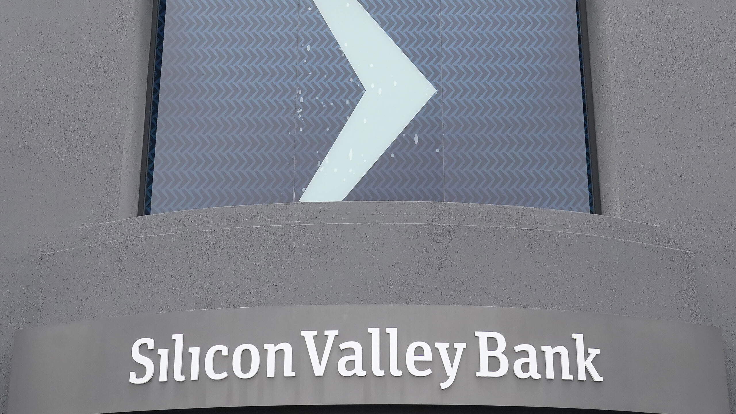 A Silicon Valley Bank sign is shown at the company's headquarters in Santa Clara, Calif., Friday, M...