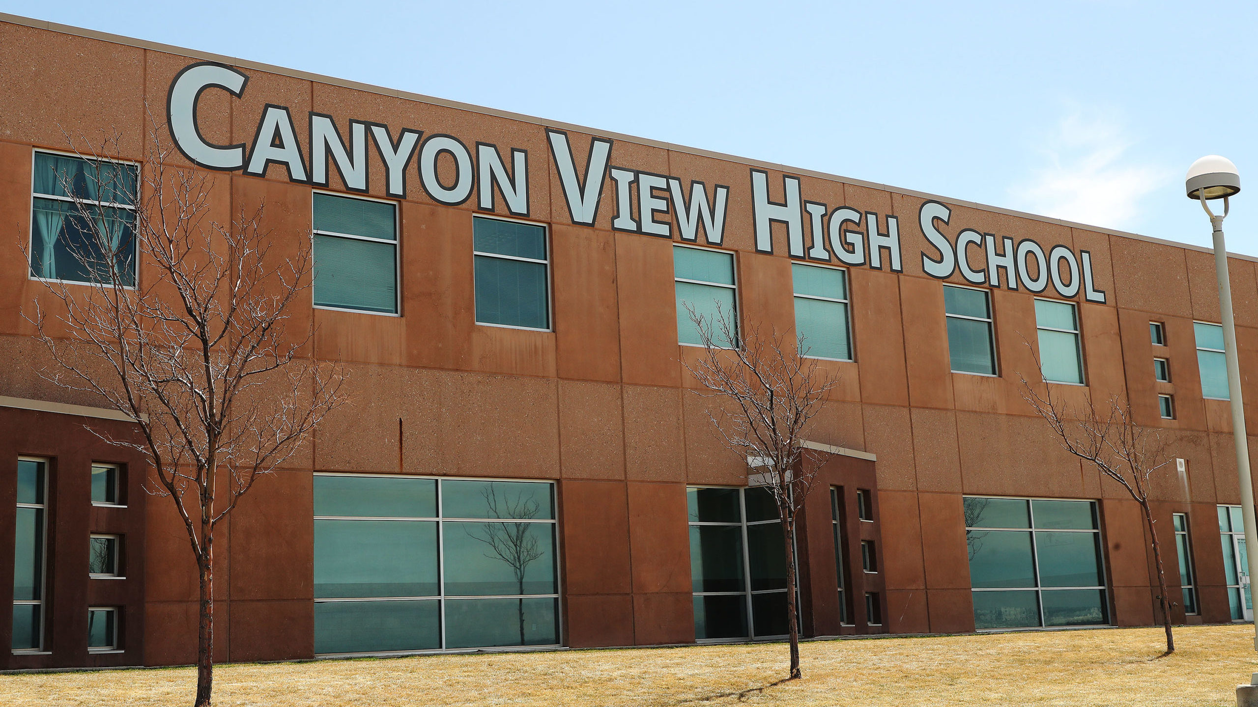 canyon view high school is pictured...