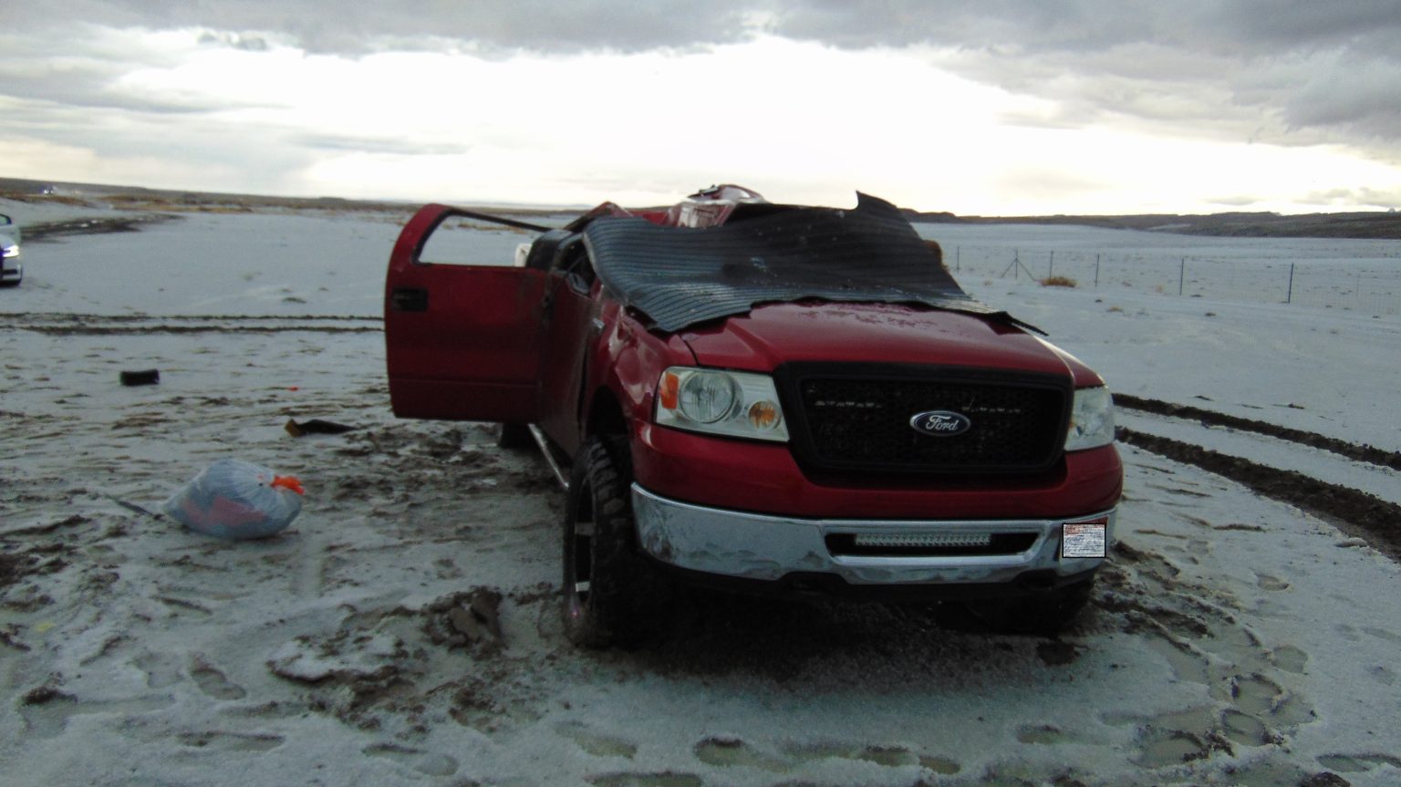 the truck that rolled and killed a 6-year-old in an emery county car crash...