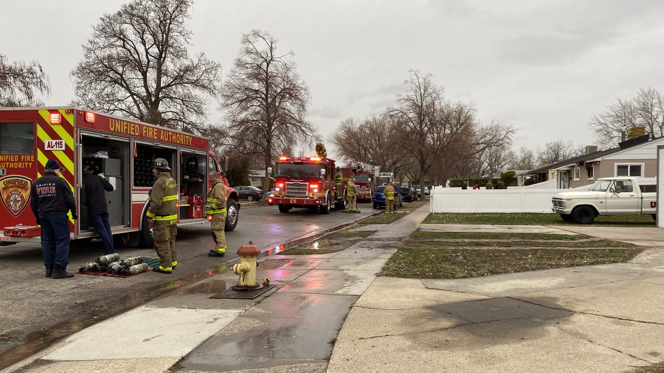 A family of six was displaced following a house fire Tuesday afternoon in Salt Lake City. Photo cre...