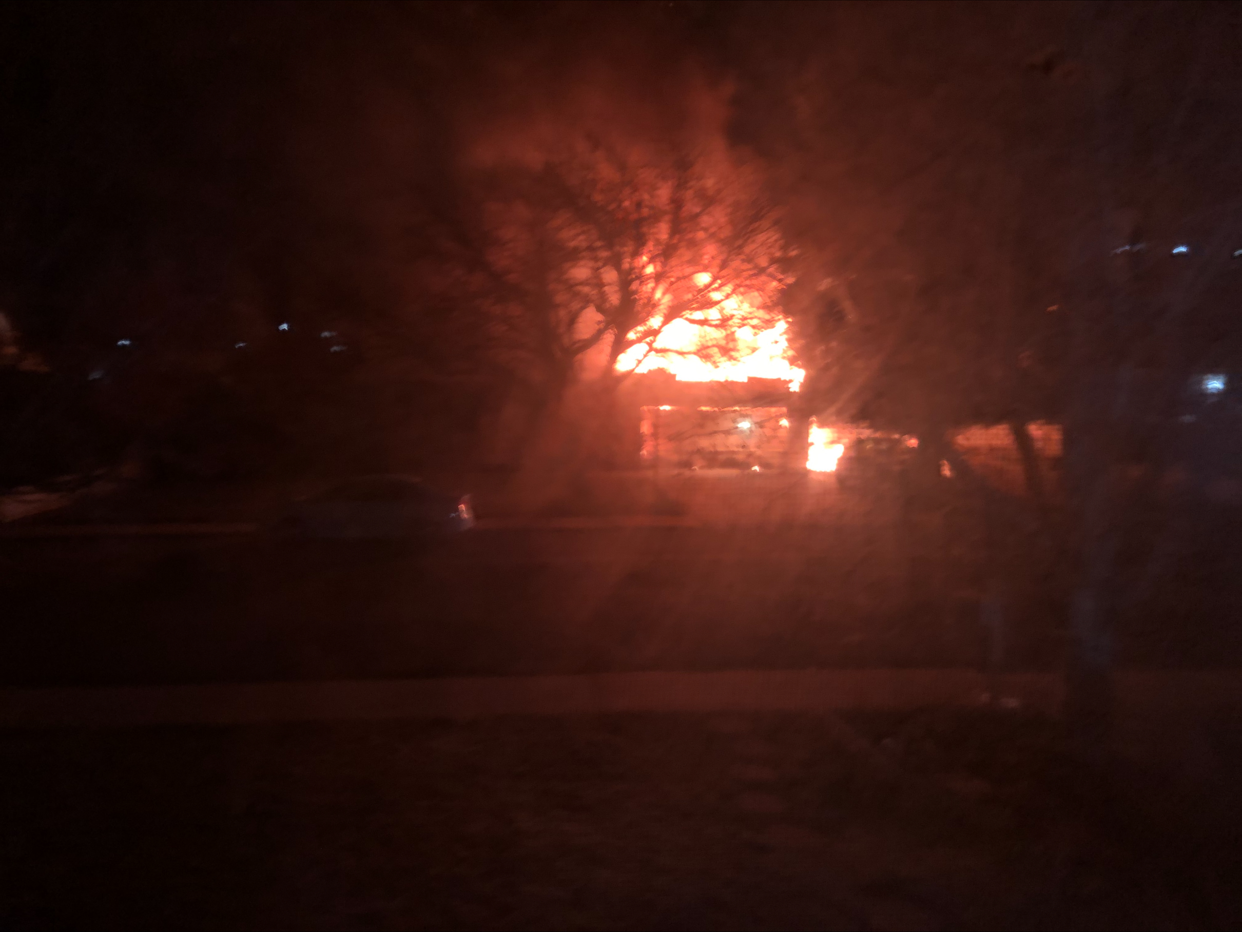 A fire broke out at a home in Orem early Wednesday, March 22. (Noah Lowry)...
