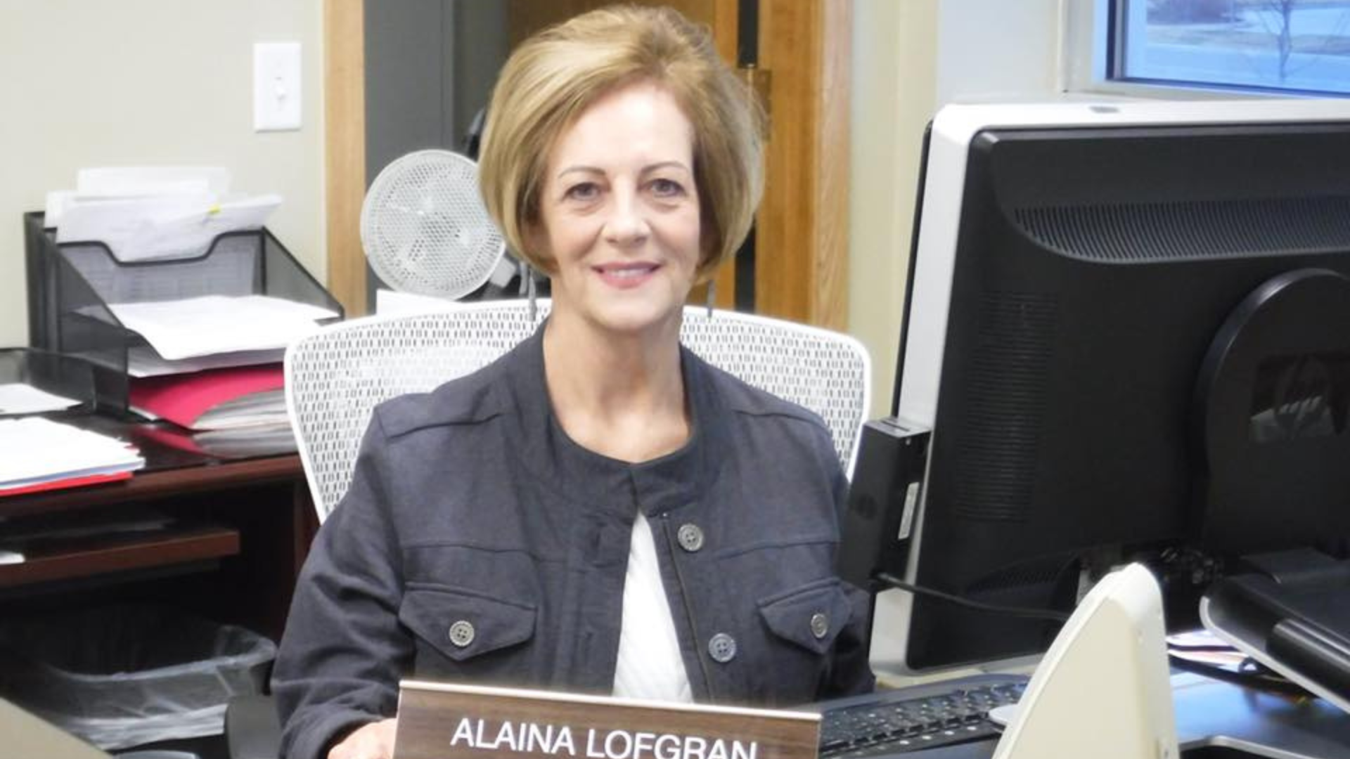 Former Juab County Clerk Alaina Lofgran is pictured....