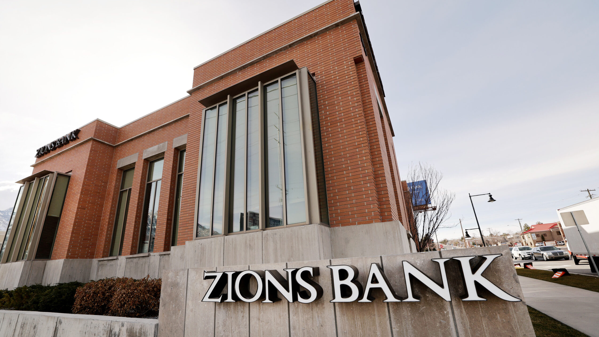 Zions Bank branch at 7015 South Highland Dr. Cottonwood Heights on Tuesday, March 14, 2023. Zions B...