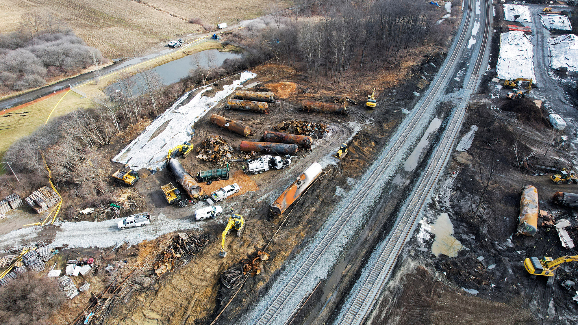 The aftermath of the toxic train wreck in Ohio keeps spreading to more states as scientists say tes...