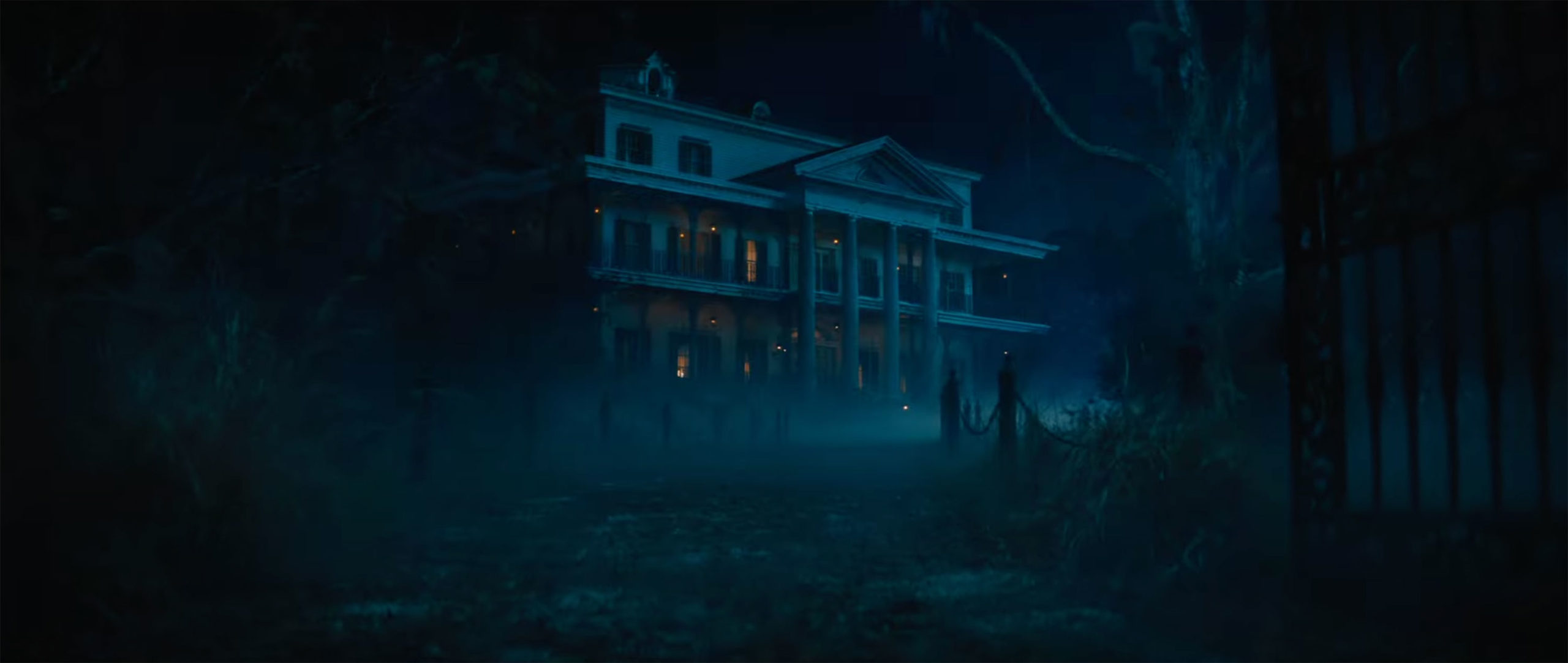 Pictured here is a still from Disney's 'Haunted Mansion.' (Walt Disney Studios/YouTube)...
