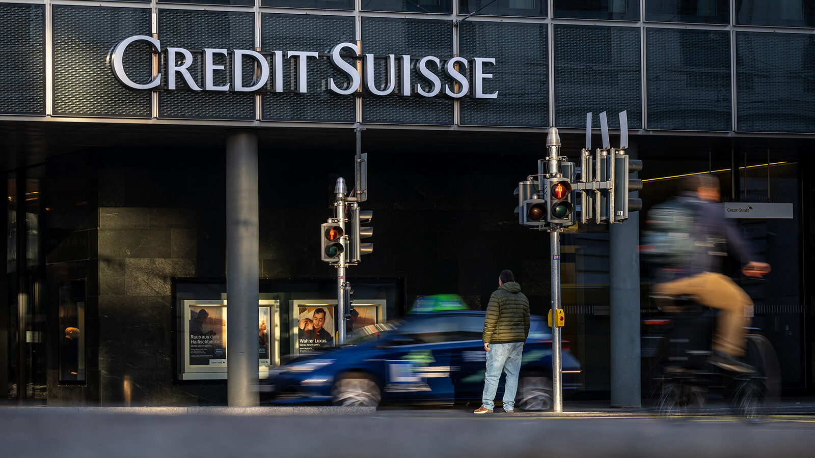 The failure of Silicon Valley Bank put increased scrutiny on the long-struggling Credit Suisse. Pho...