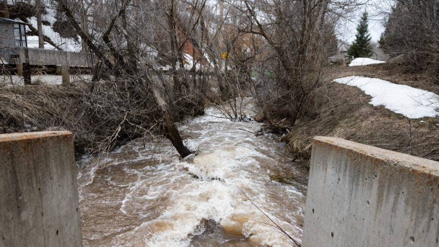 Emigration Creek under flood advisory, residents asked for vigilance