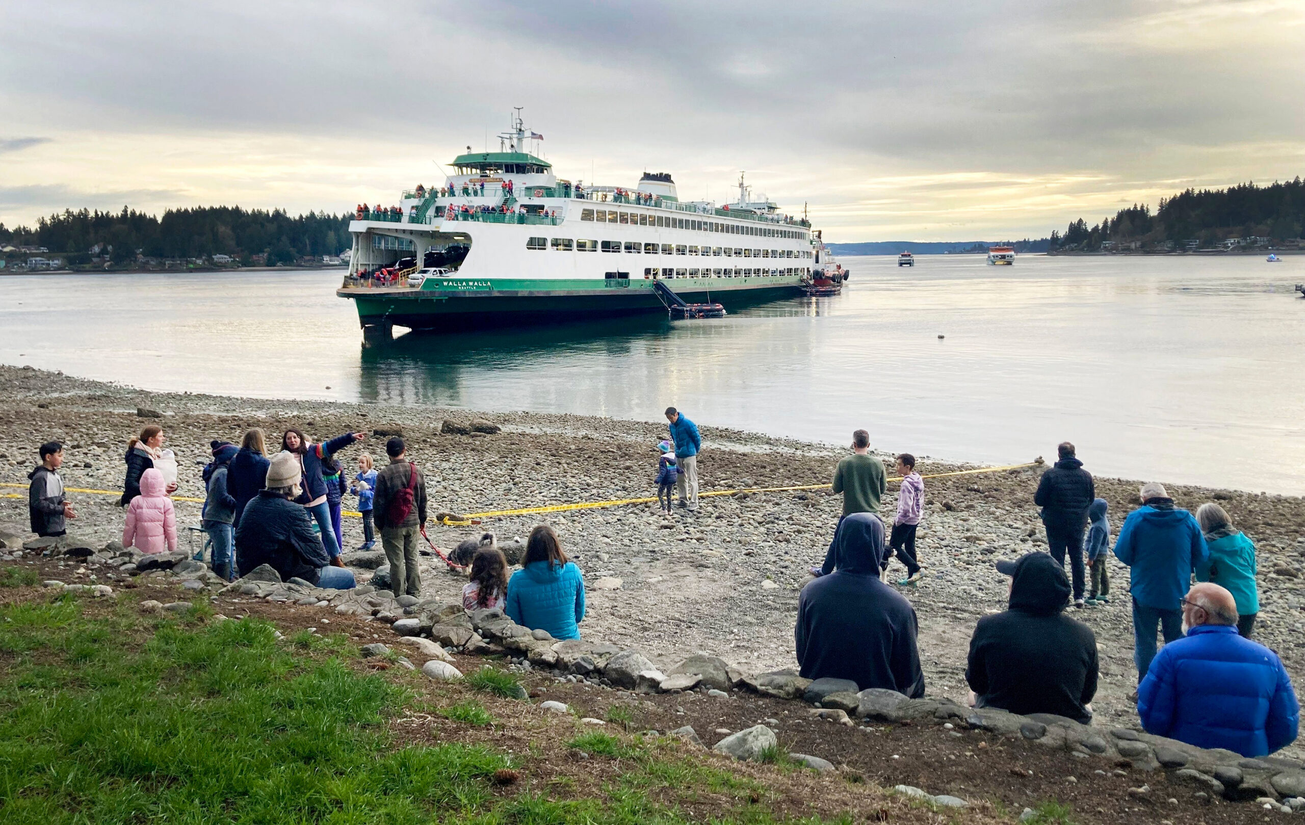 The ferry Walla Walla has run aground in Rich Passage near Bainbridge Island west of Seattle on Sat...
