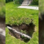 Video: Sugar House man notices sinkhole of "unknown depth" in front yard, at a loss for solutions