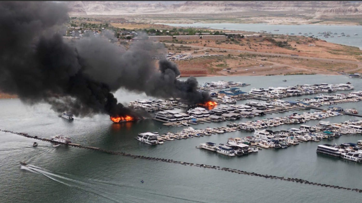 An investigation by the National Park Service has determined that a houseboat fire on Lake Powell o...