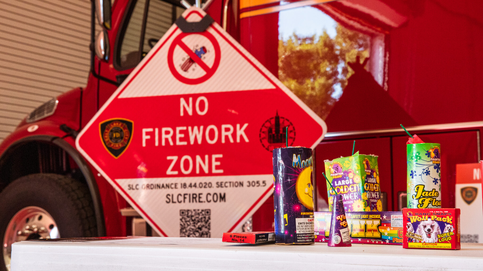 The Red Cross and Salt Lake City Fire provided a firework safety demonstration on Tuesday, June 27,...