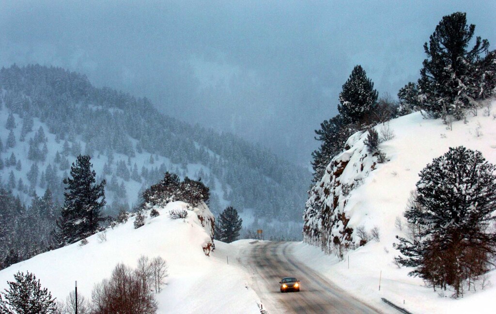 Highway 89 in Logan Canyon...