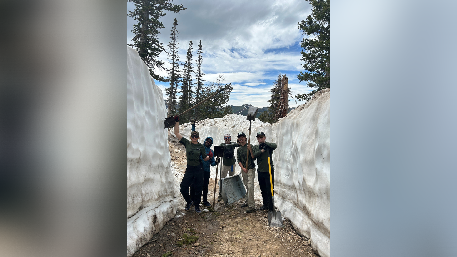 Crews continue to clear snow from trails at Deer Valley Resort on June 22, 2023. (Deer Valley Resor...