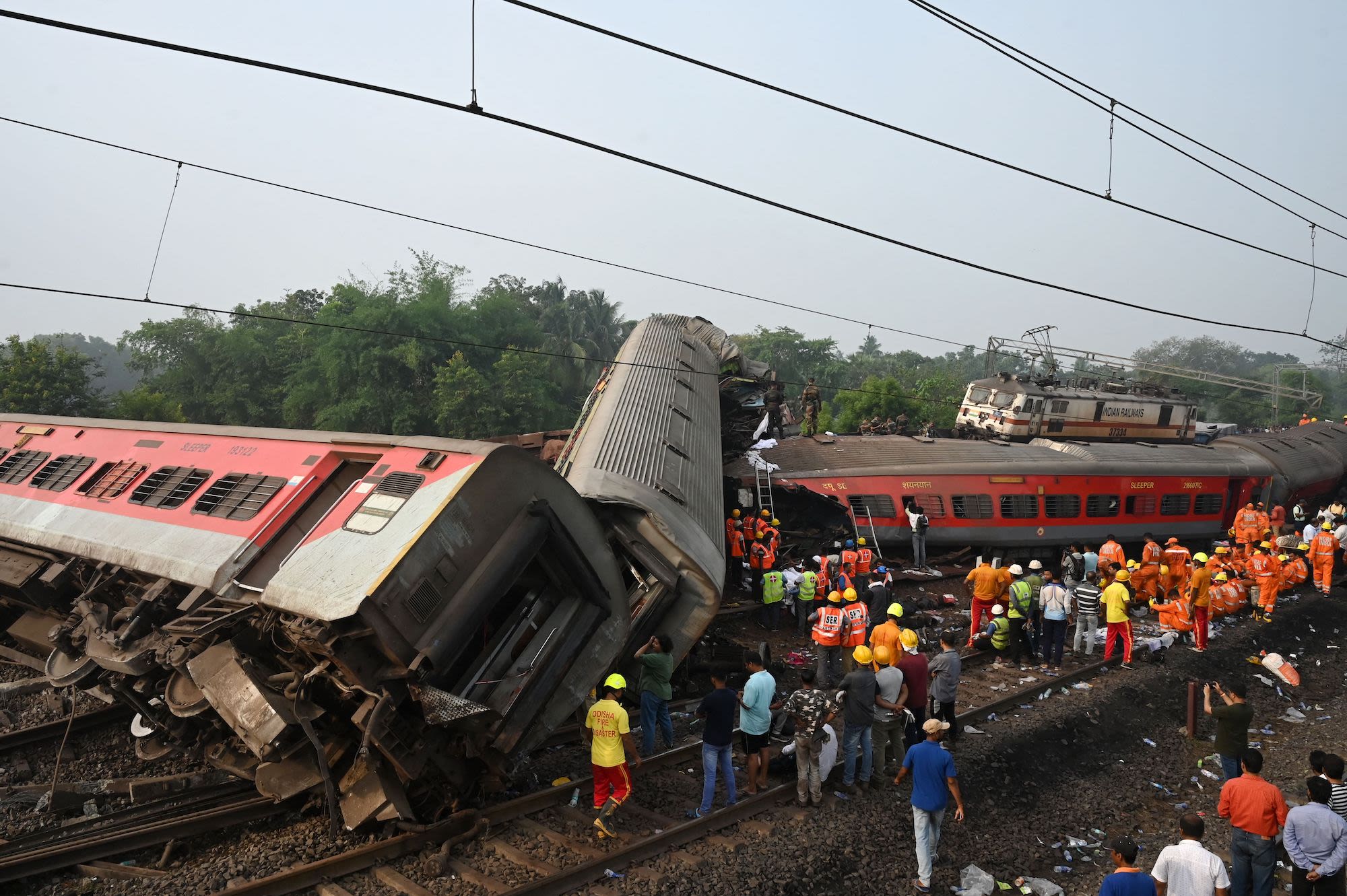 India train crash...